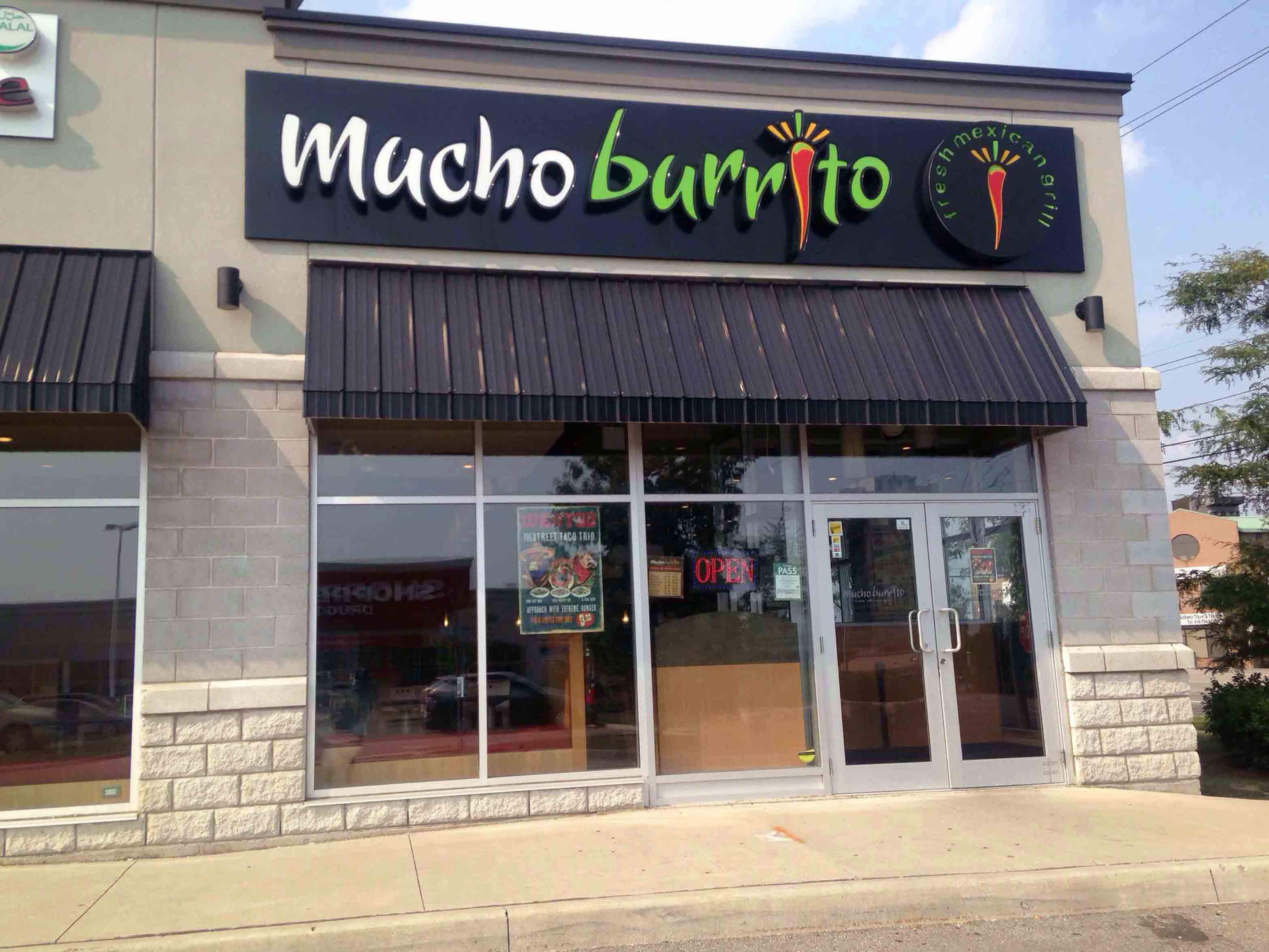 Menu of Mucho Burrito, Scarborough, Toronto