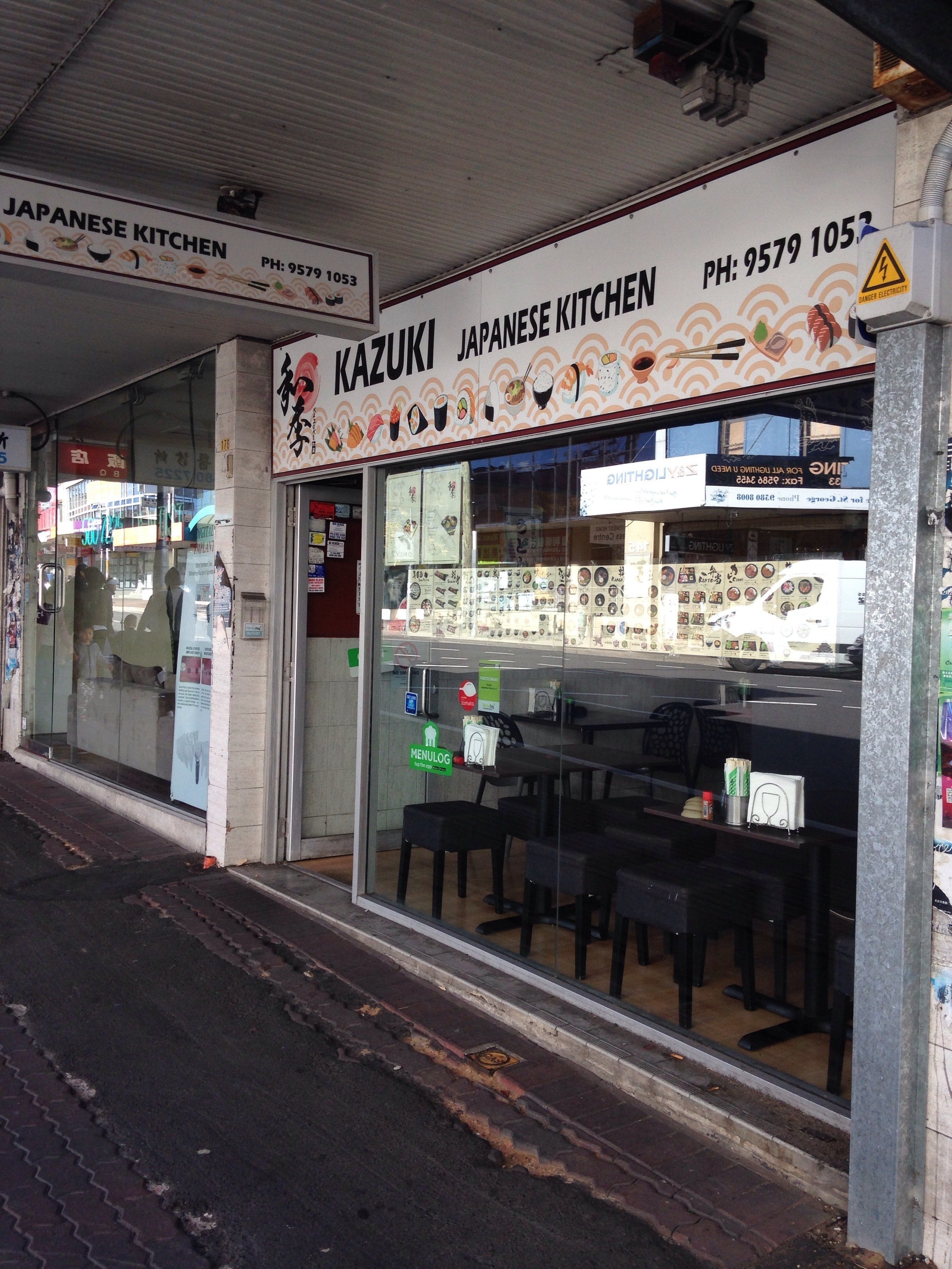 Menu of Kazuki Japanese Kitchen, Hurstville, Sydney