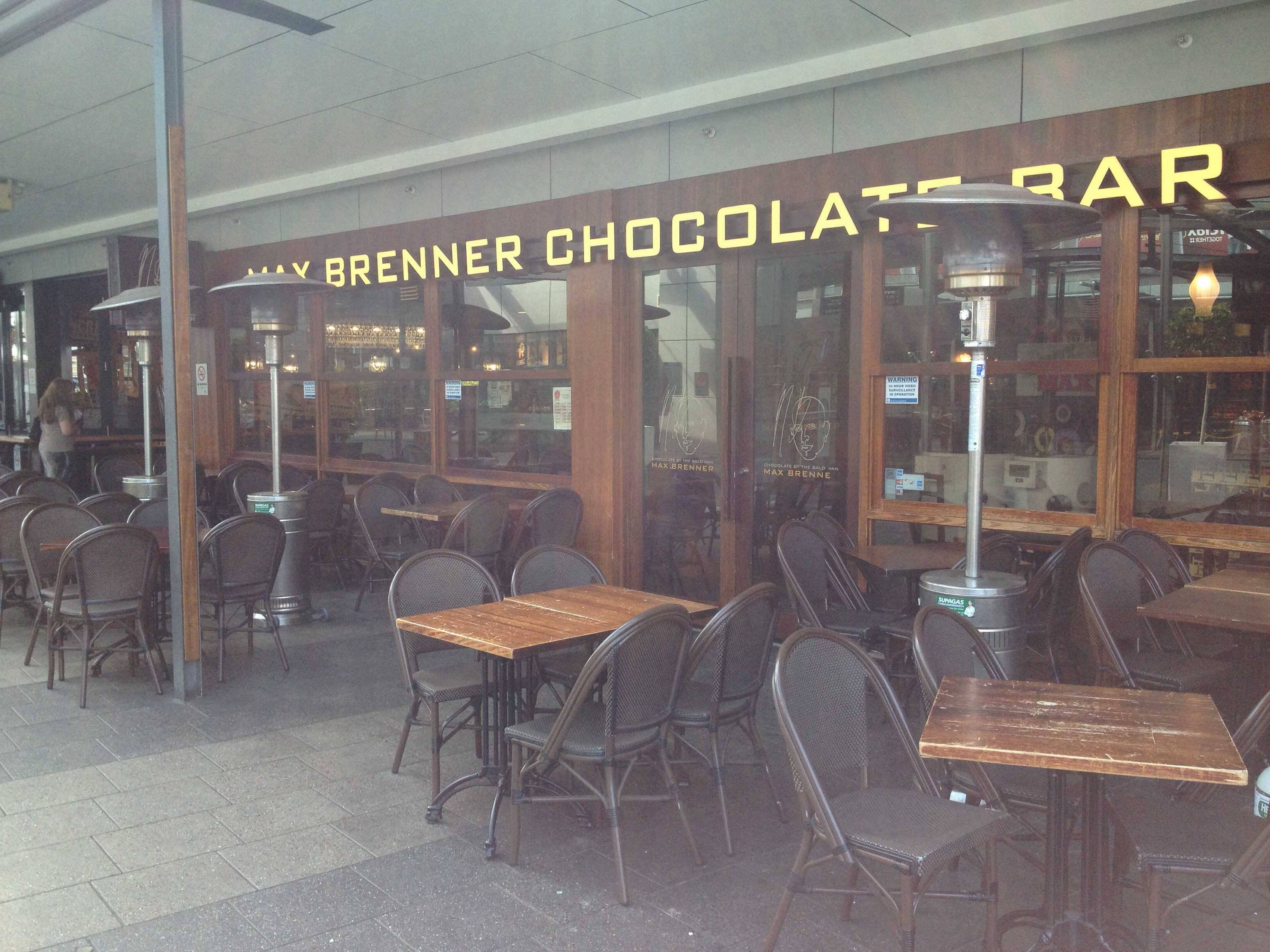 Menu of Max Brenner, Blacktown, Sydney