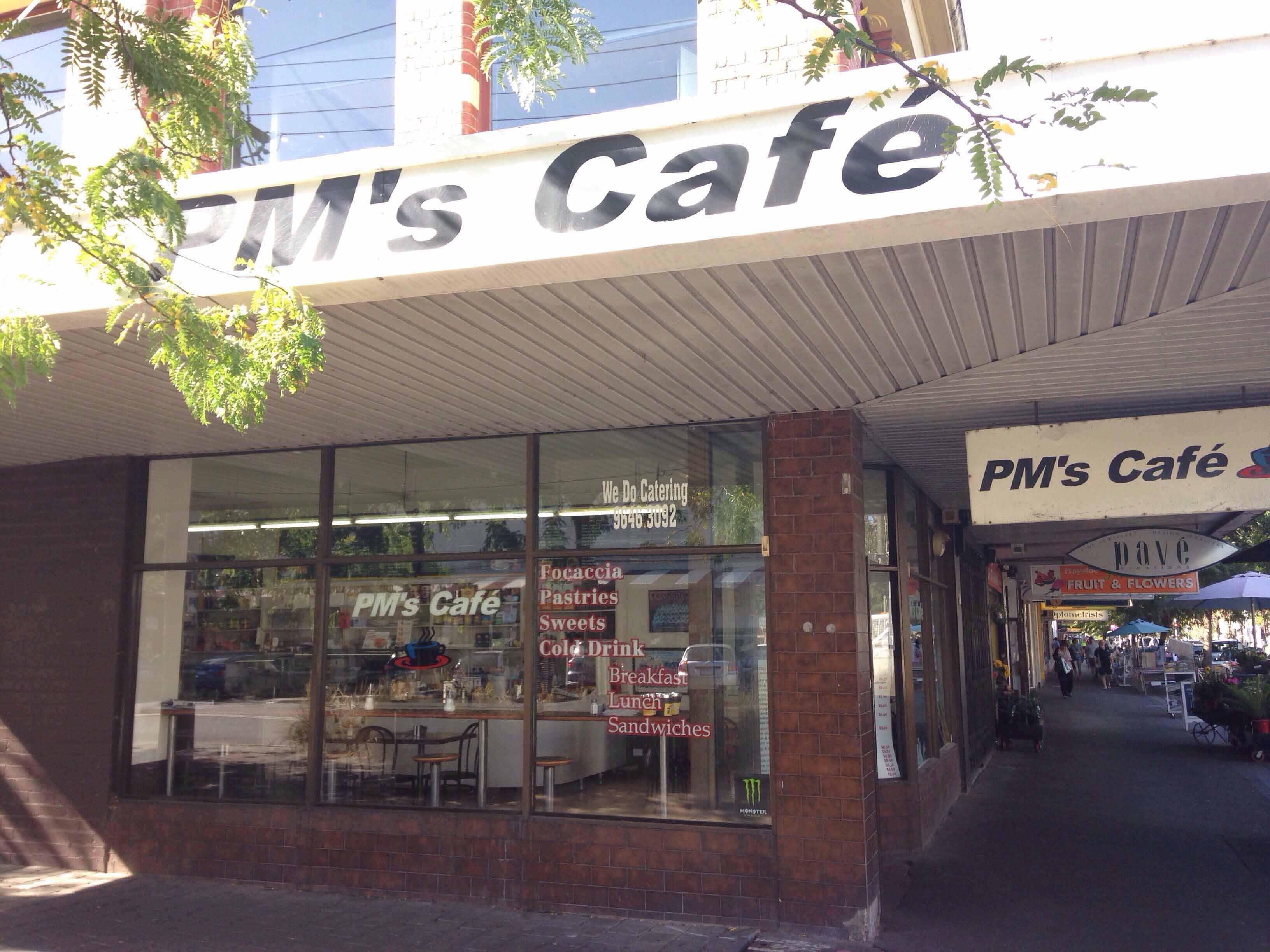 Menu of PM's Cafe, Port Melbourne, Melbourne