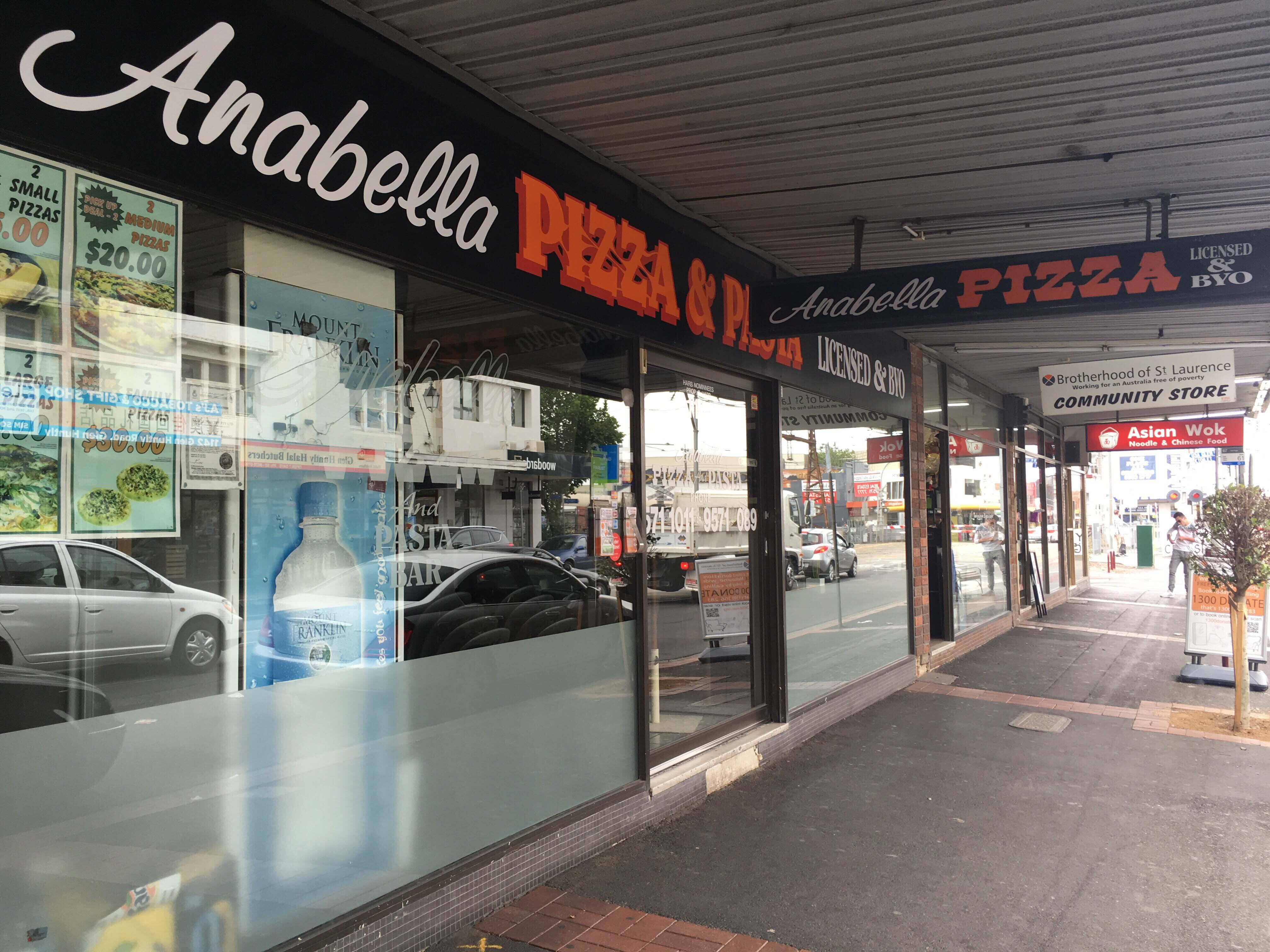 Anabella Pizza And Pasta Menu, Menu for Anabella Pizza And Pasta, Glen