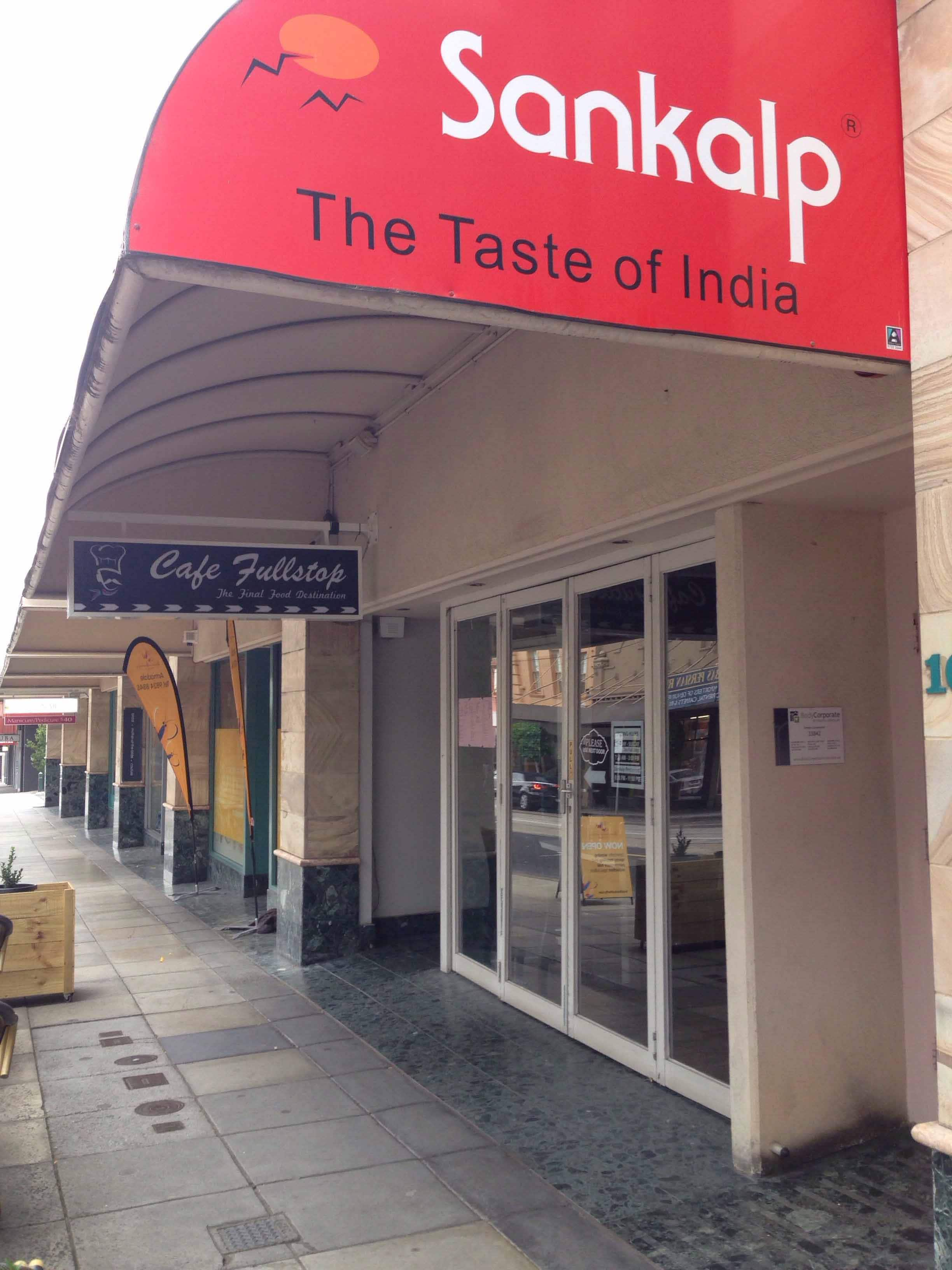 Menu Of Sankalp Taste Of India, Armadale, Melbourne