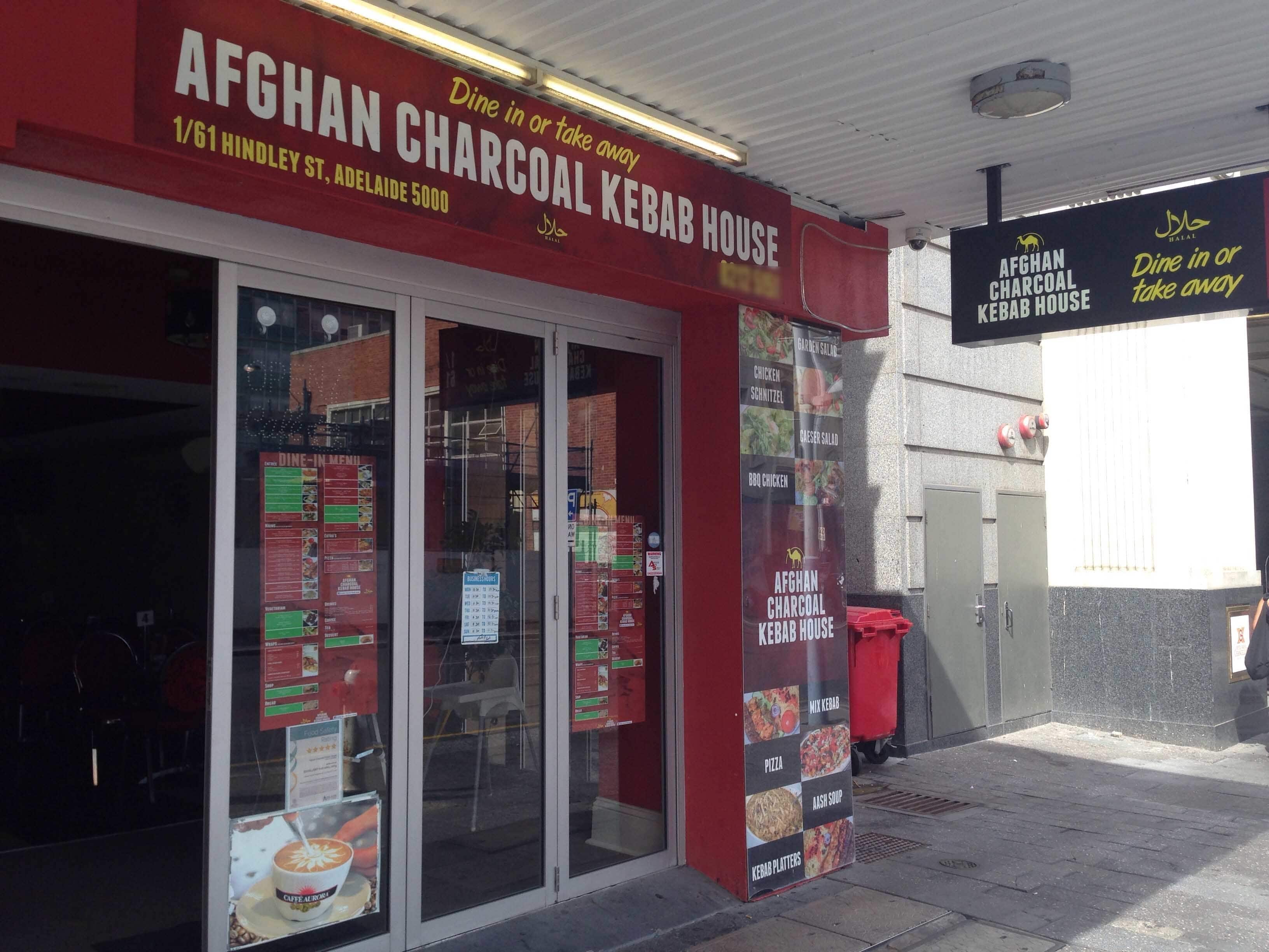 Afghan Charcoal Kebab House Menu