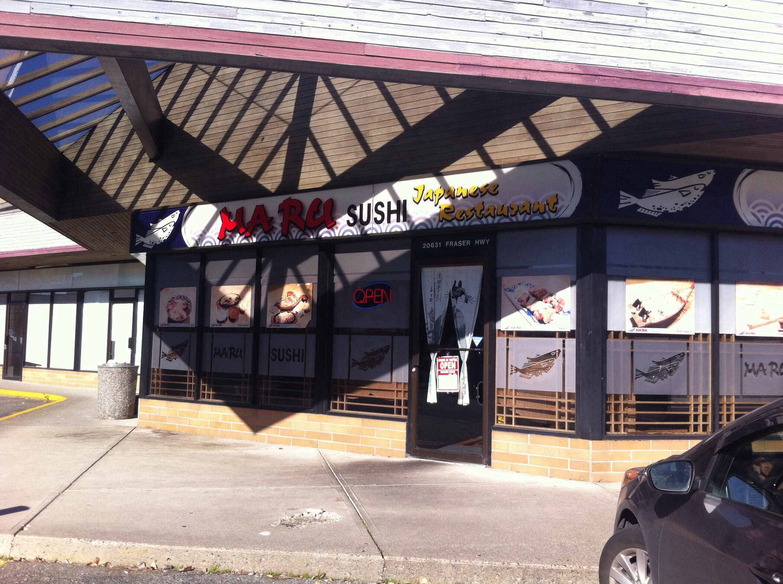 Menu of Maru Japanese Restaurant, City of Langley, Langley