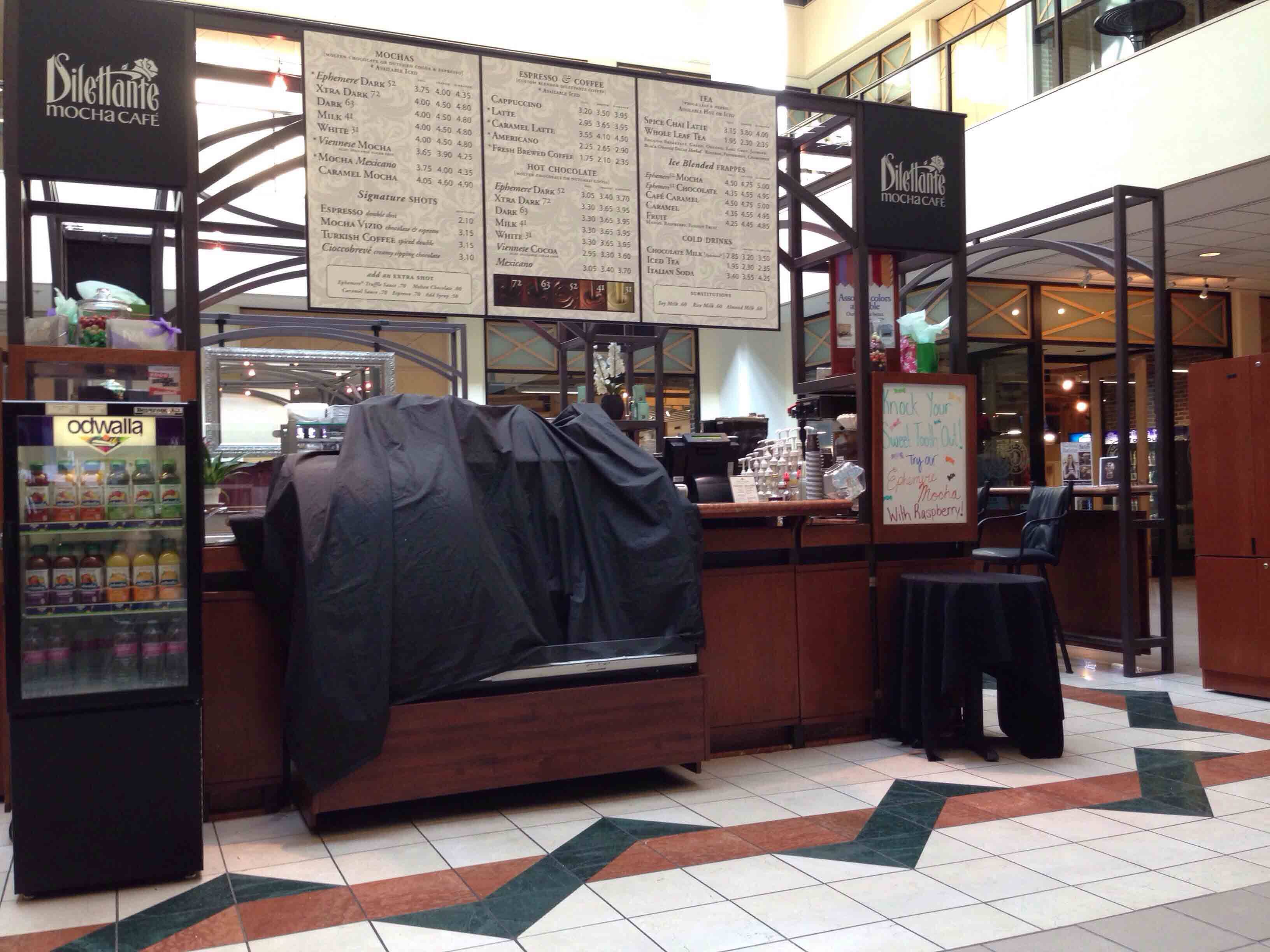 Menu of Dilettante Cafe and Mocha Martini Bar, Capitol Hill, Seattle