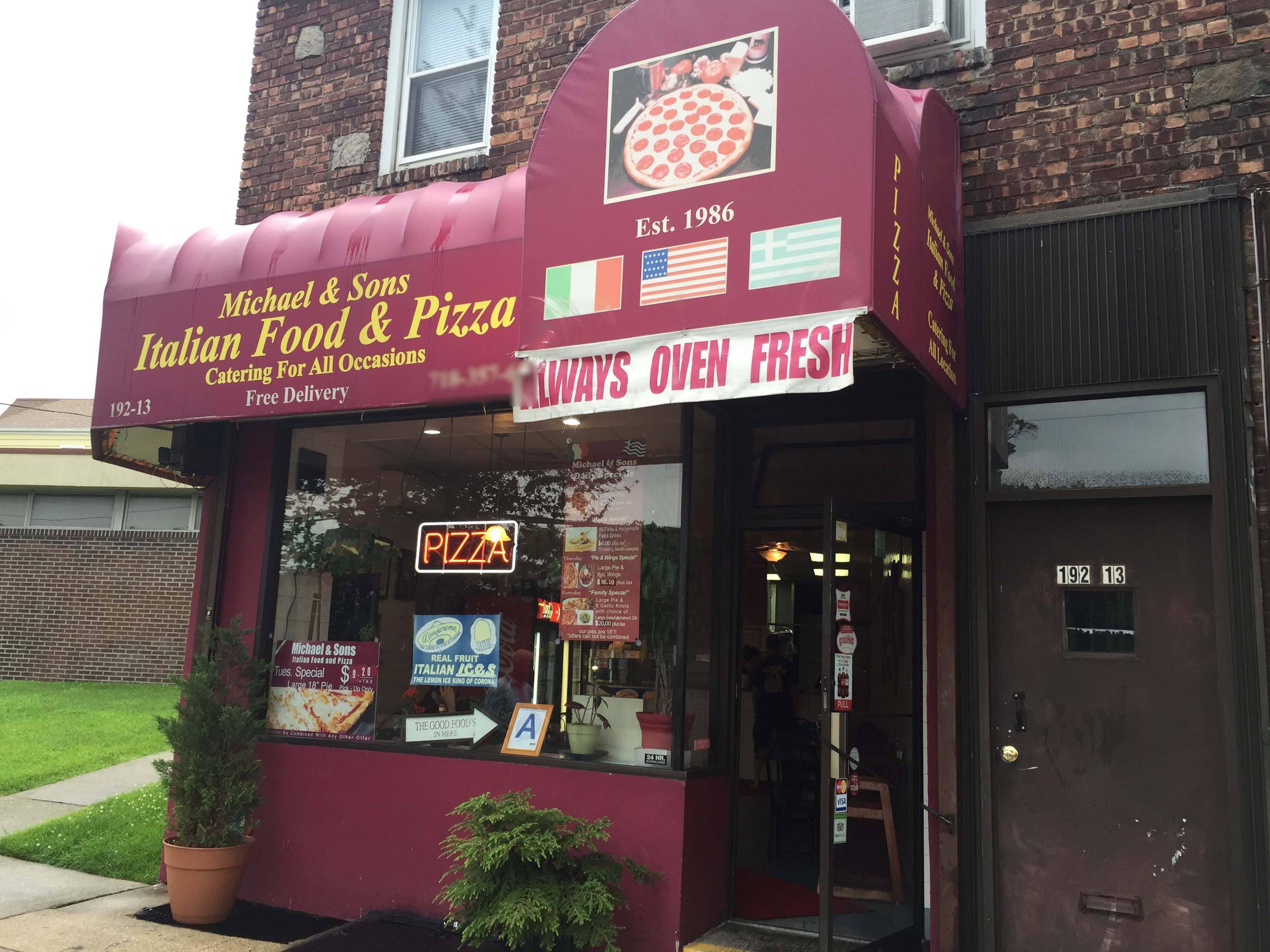 Michael & Sons Italian Food & Pizza Menu