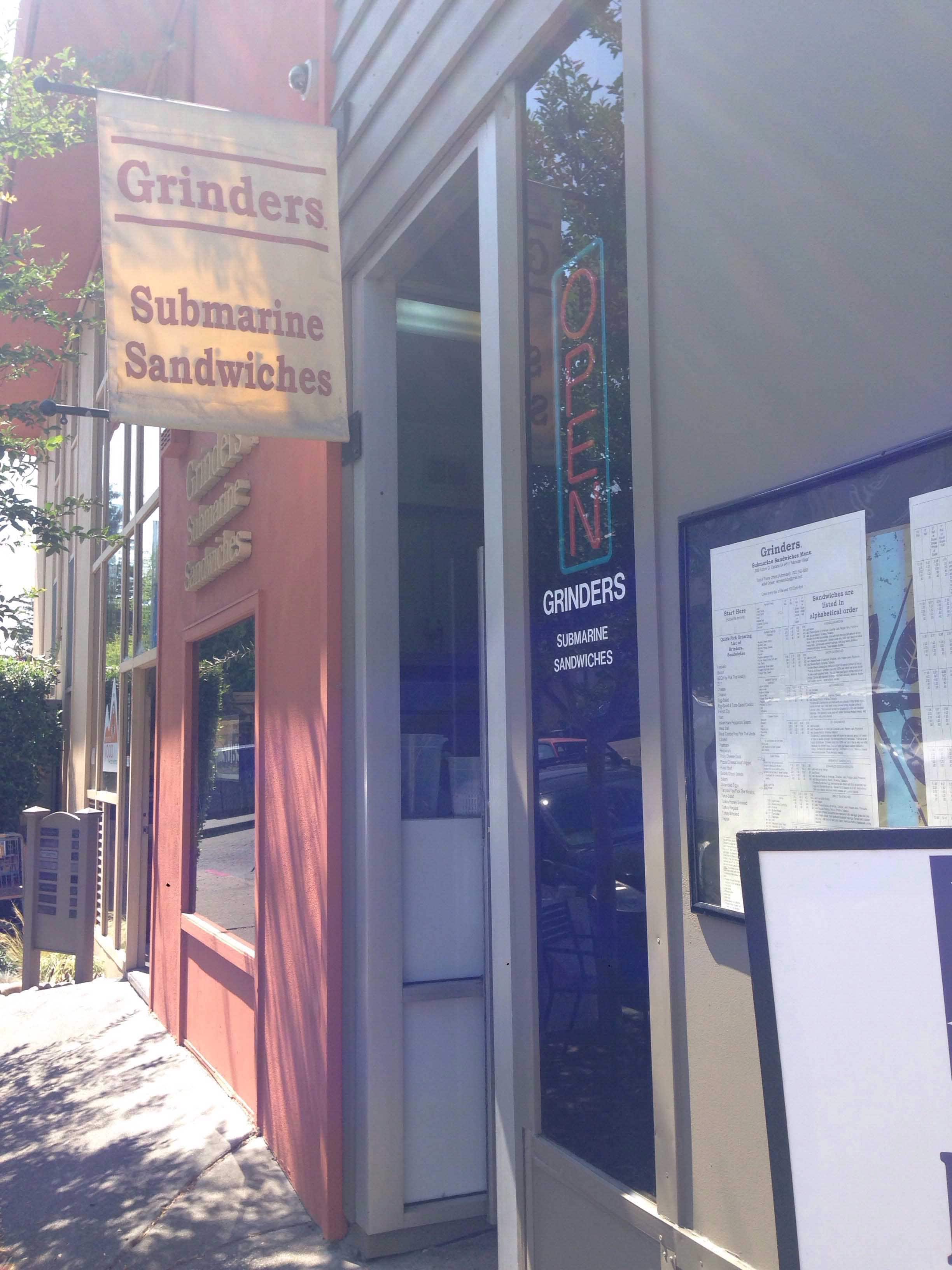 Menu of Grinders Submarine Sandwiches, Montclair, Oakland