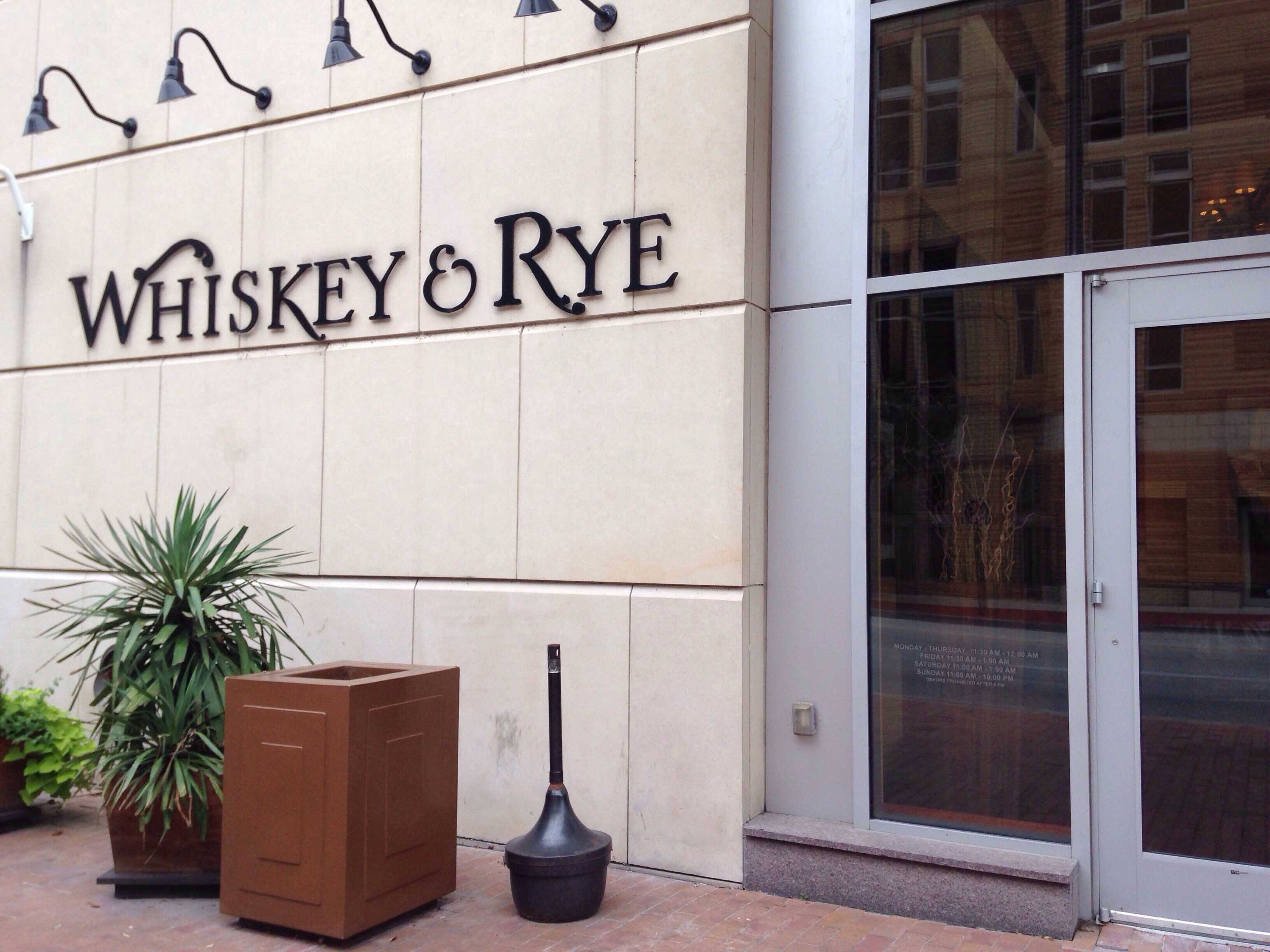 Menu of Whiskey & Rye Omni Hotel Fort Worth, Downtown Fort Worth