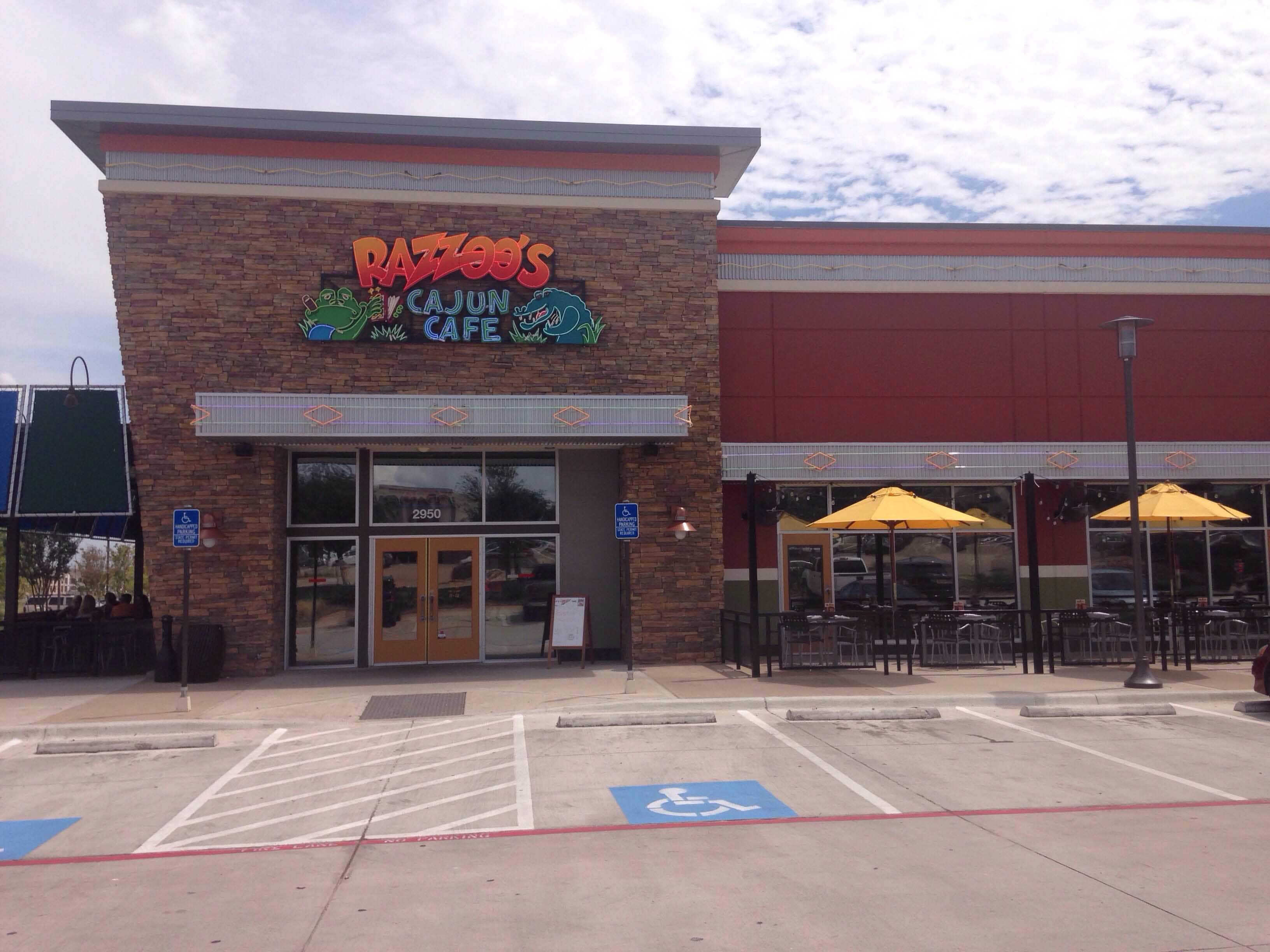 Menu of Razzoo's, Fort Worth, Watauga