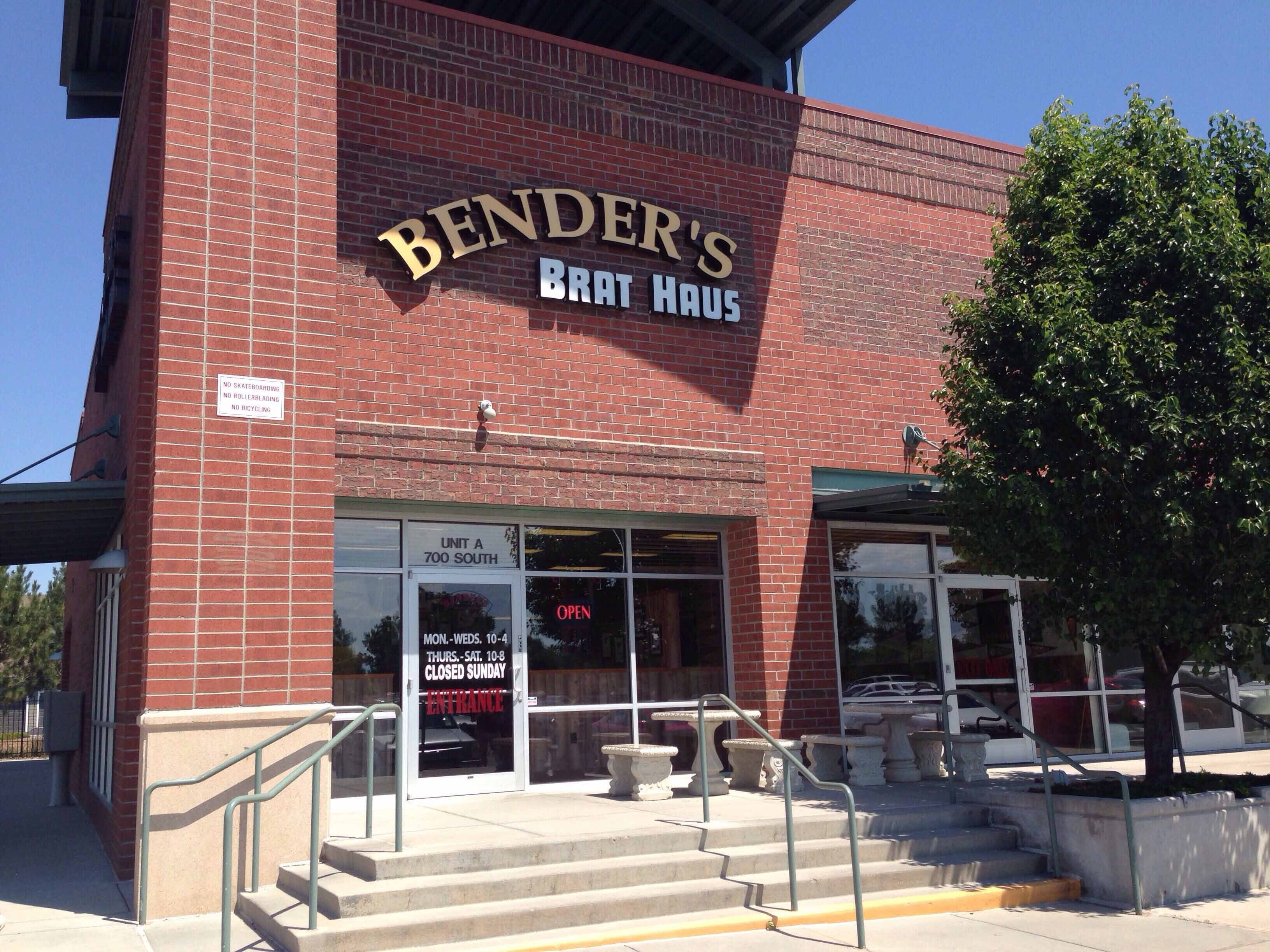 Menu of Bender's Brat Haus, Aurora, Denver