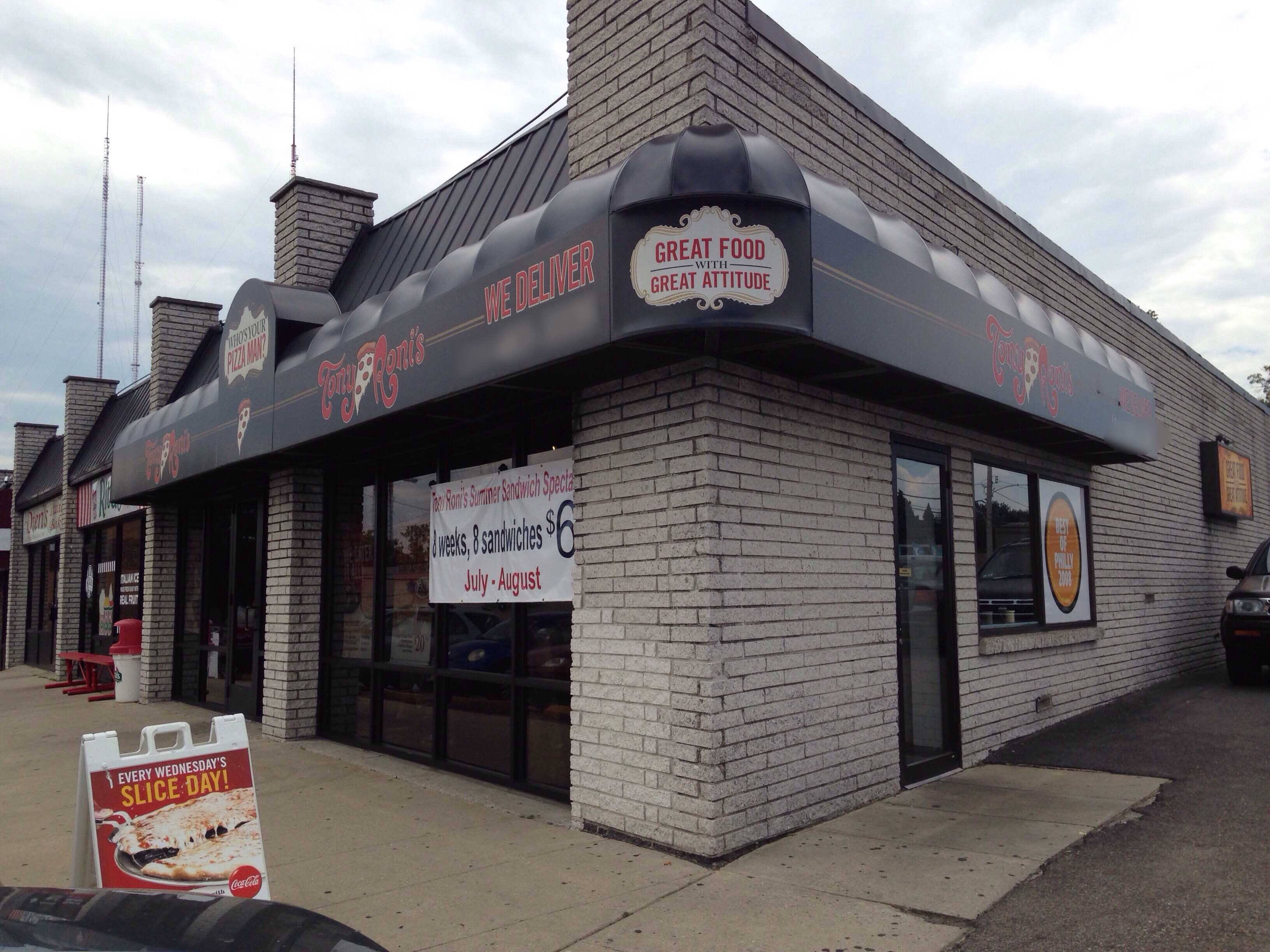 Menu of Tony Roni's Pizza Roxborough, Roxborough/Manayunk, Philadelphia