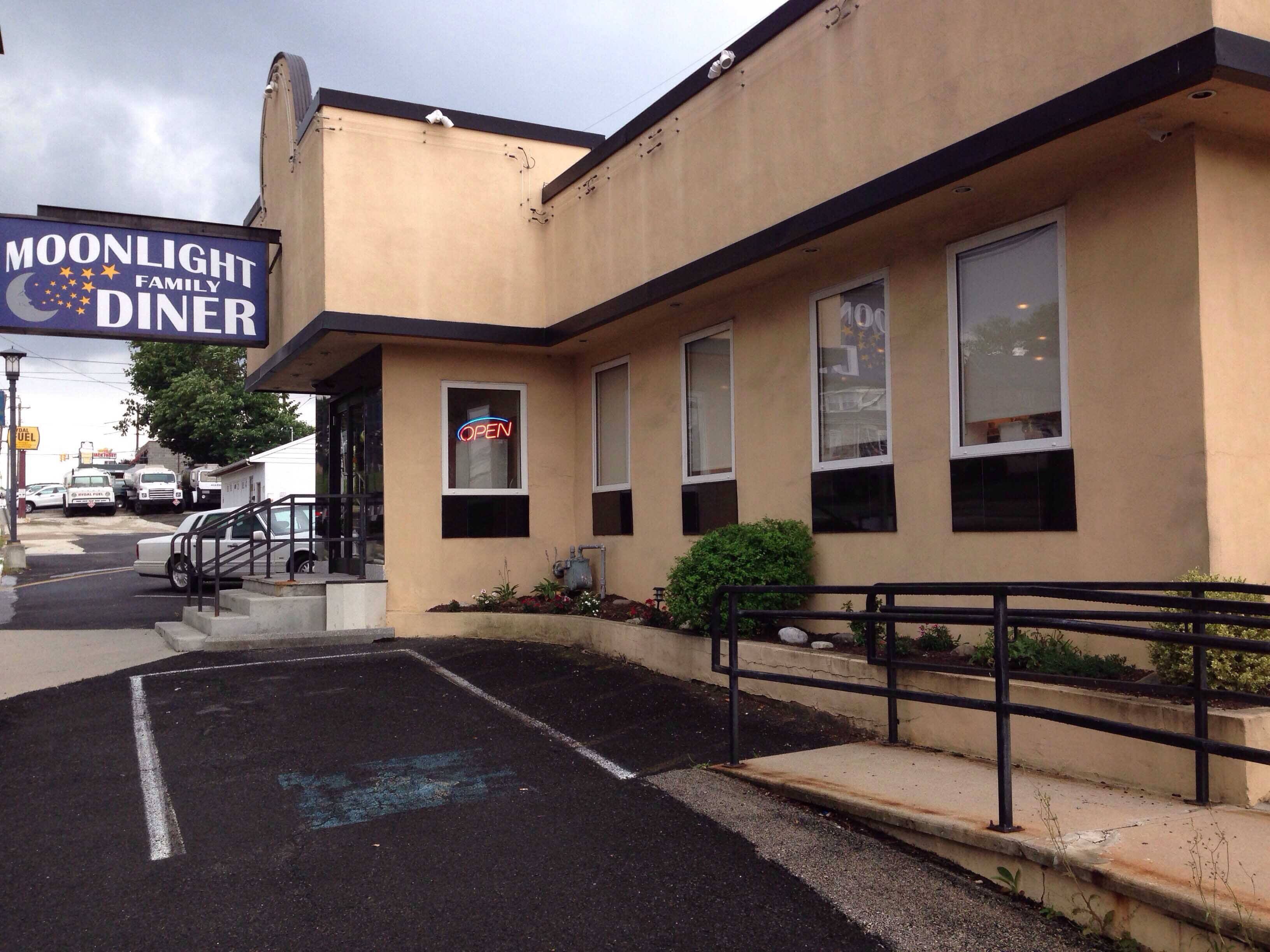 Menu of Moonlight Diner, Glenside, Montgomery County