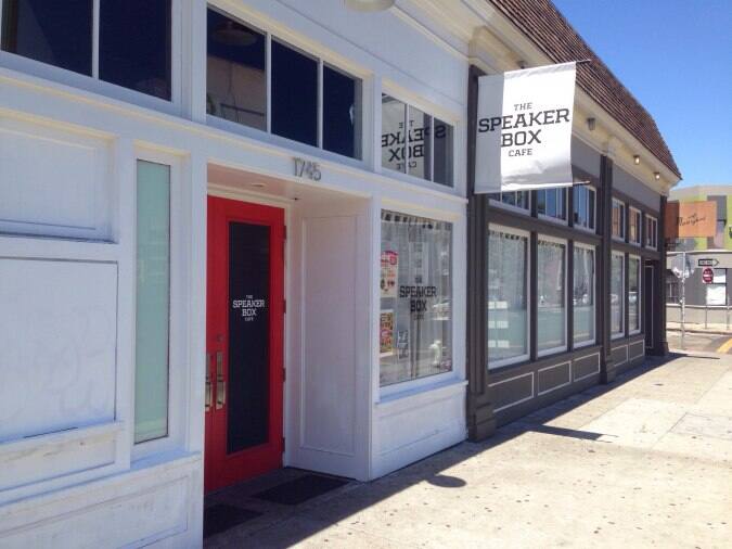 The Speaker Box Menu, Menu for The Speaker Box, Downtown Oakland