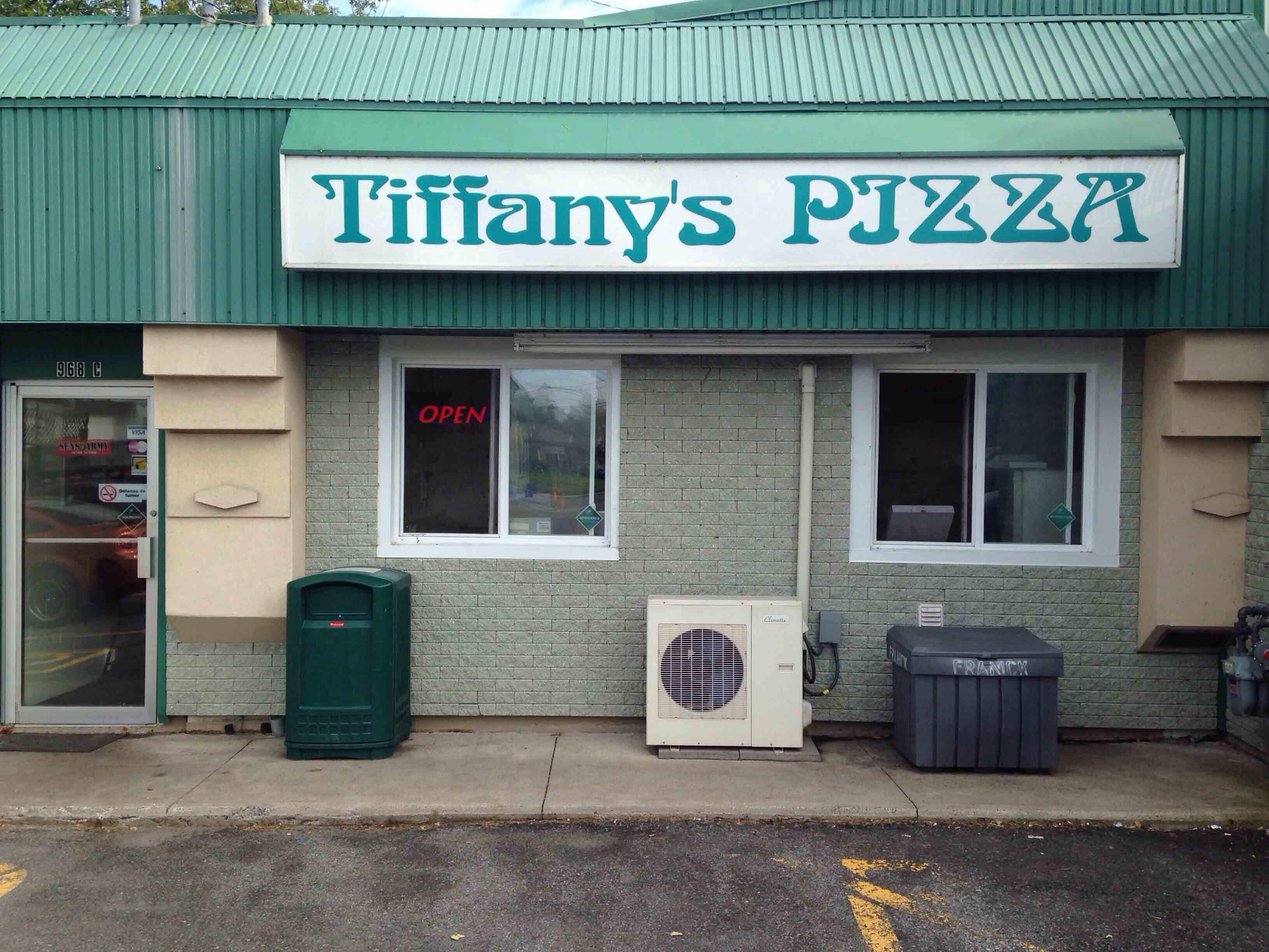 Tiffany's Pizza Menu, Menu for Tiffany's Pizza, Embrun, Ottawa