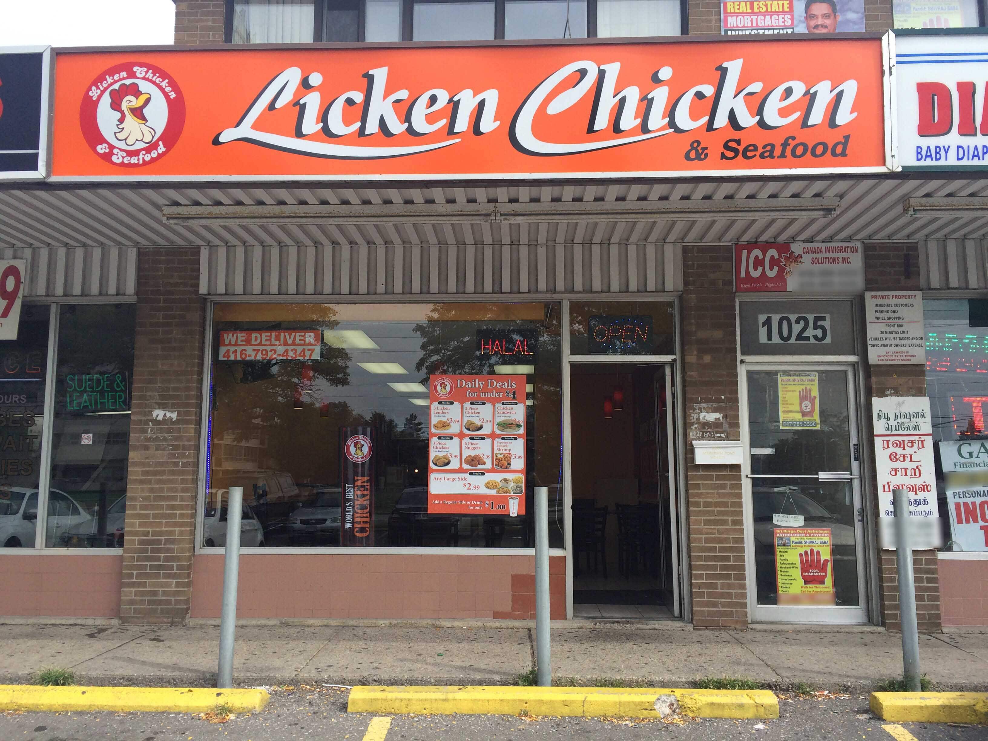 Licken Chicken Menu, Menu for Licken Chicken, Scarborough, Toronto
