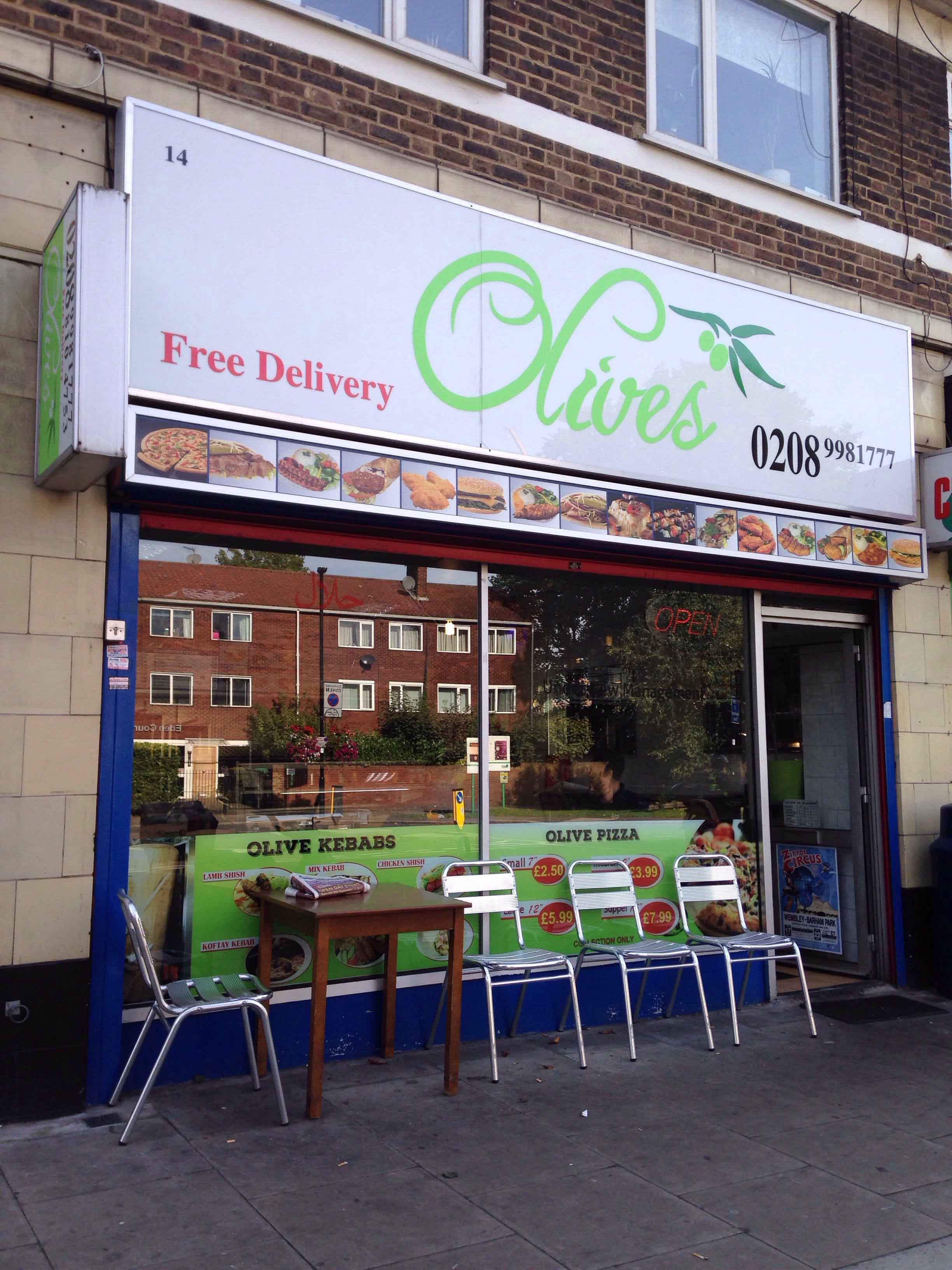 Menu of Olives, Ealing, London