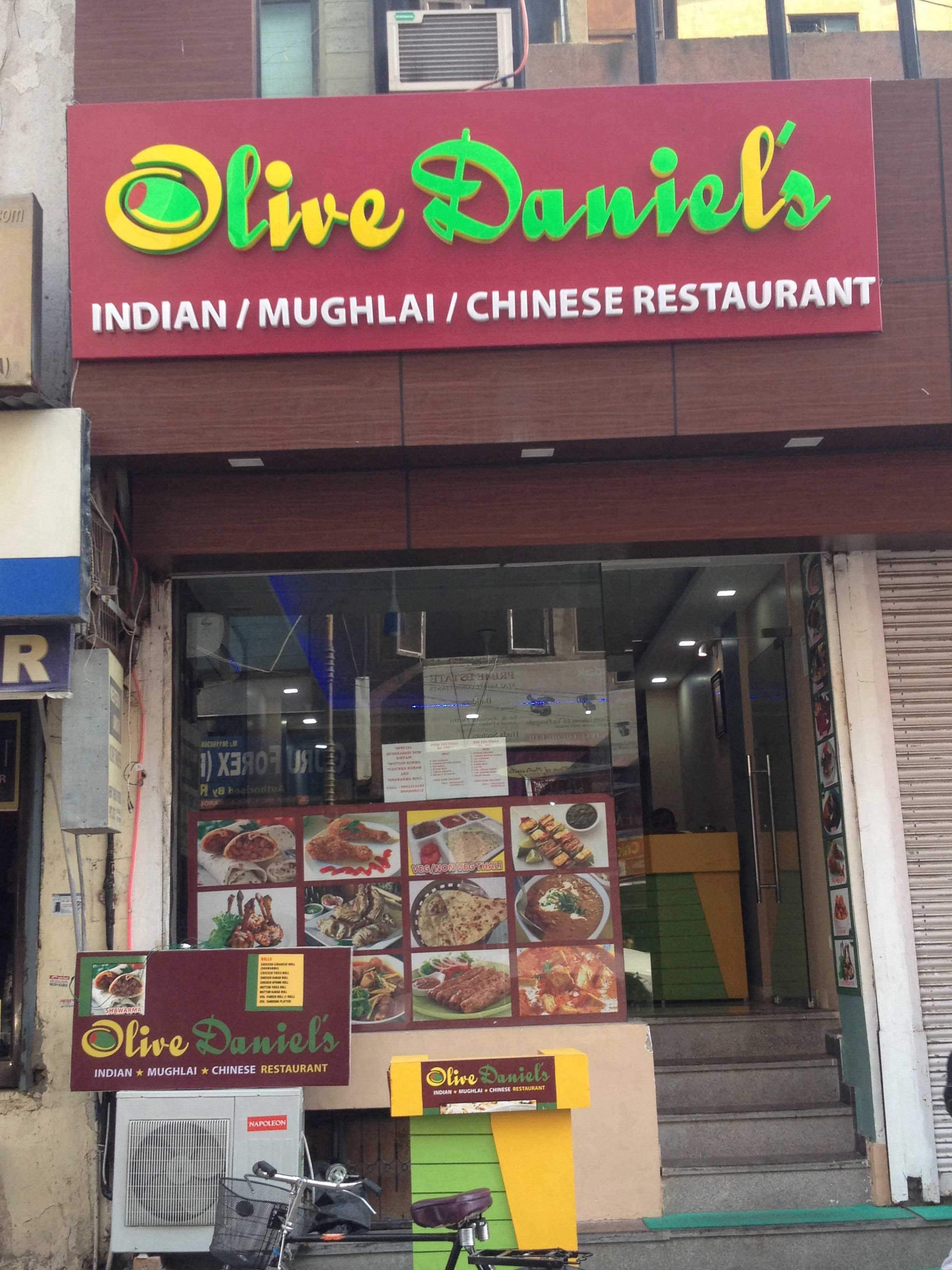 Menu of Olive Daniels, Karol Bagh, New Delhi