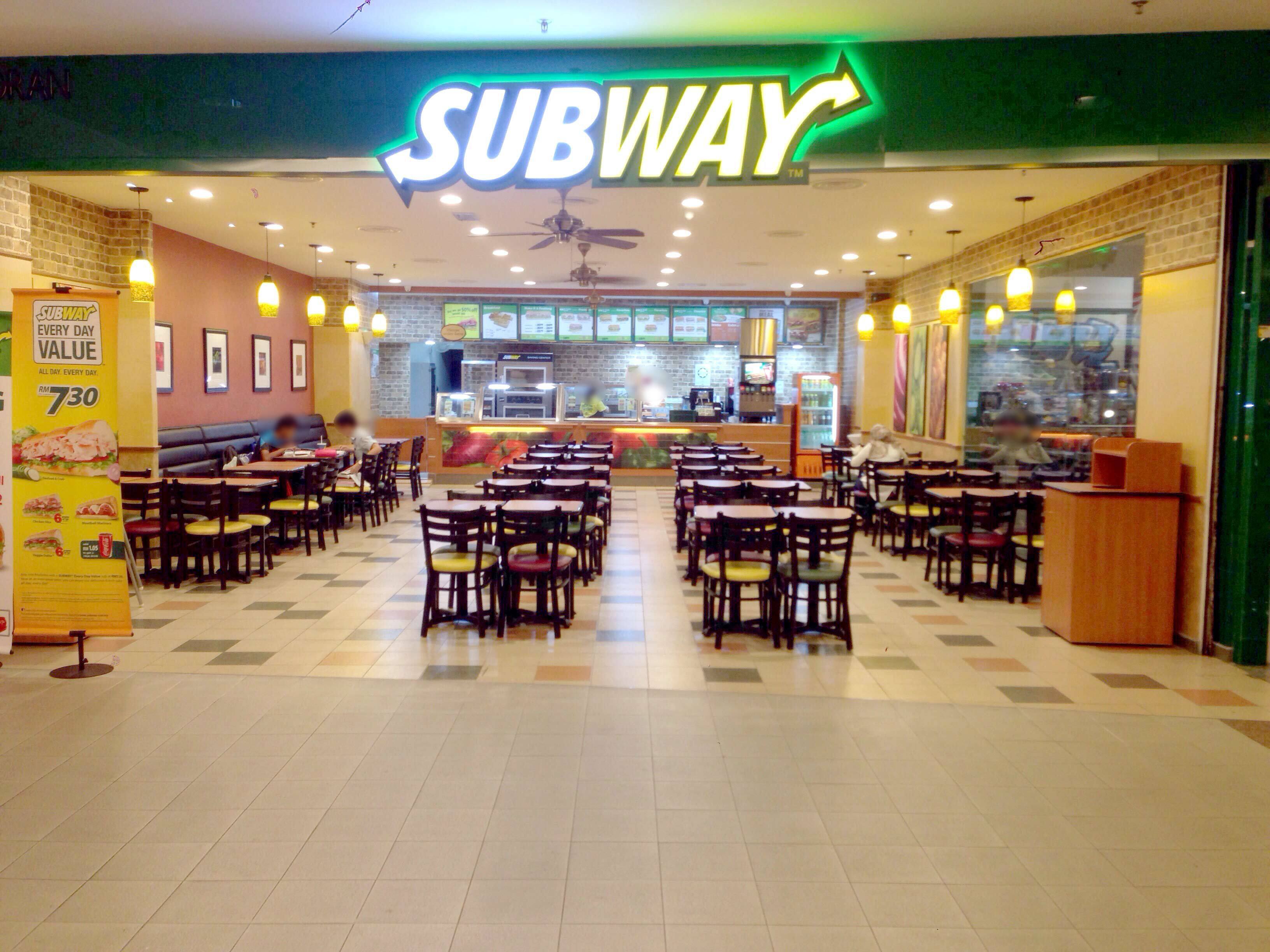 Subway Menu, Menu for Subway, Imbi, Kuala Lumpur