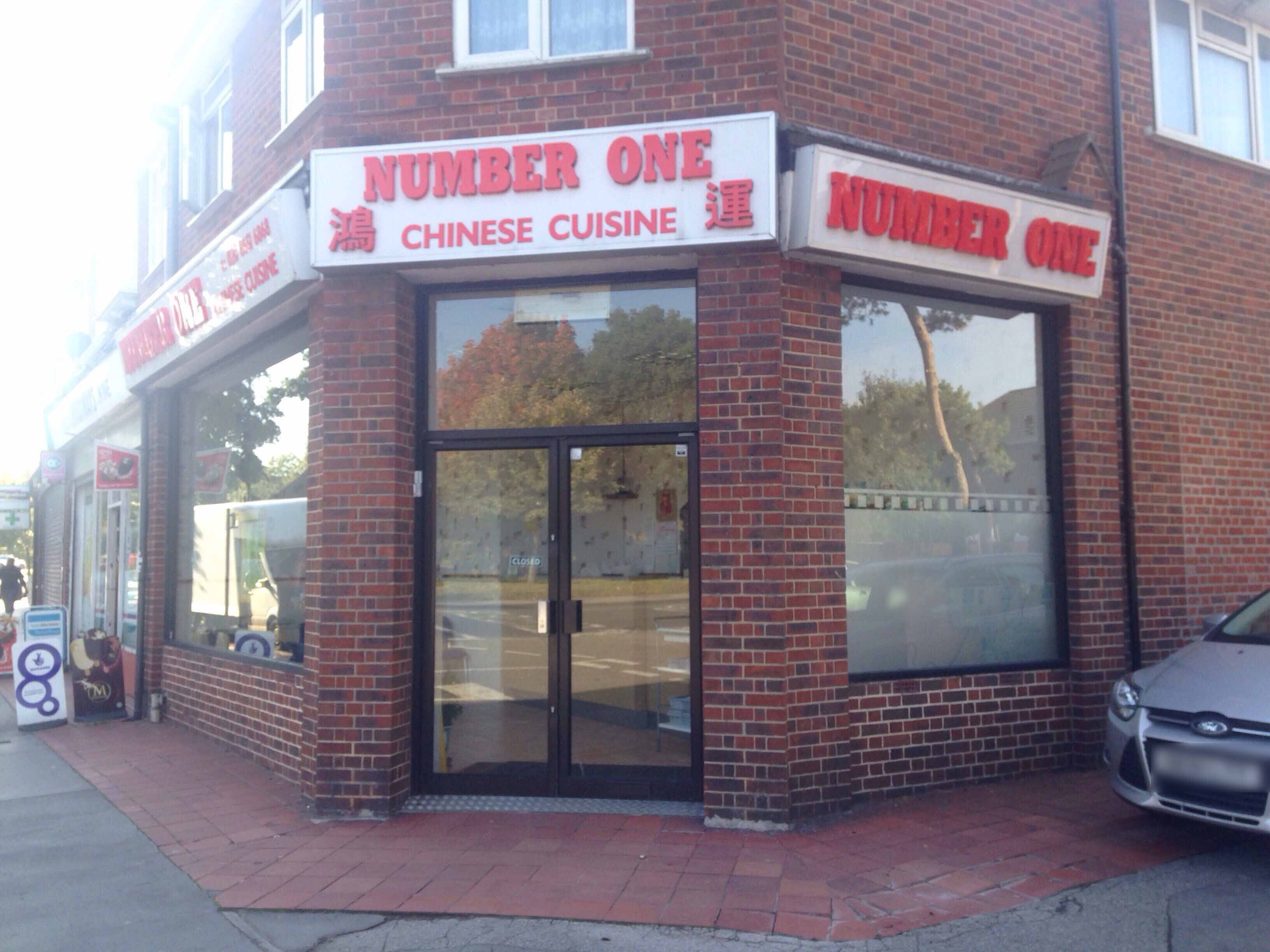 Menu Of Number One Croydon London