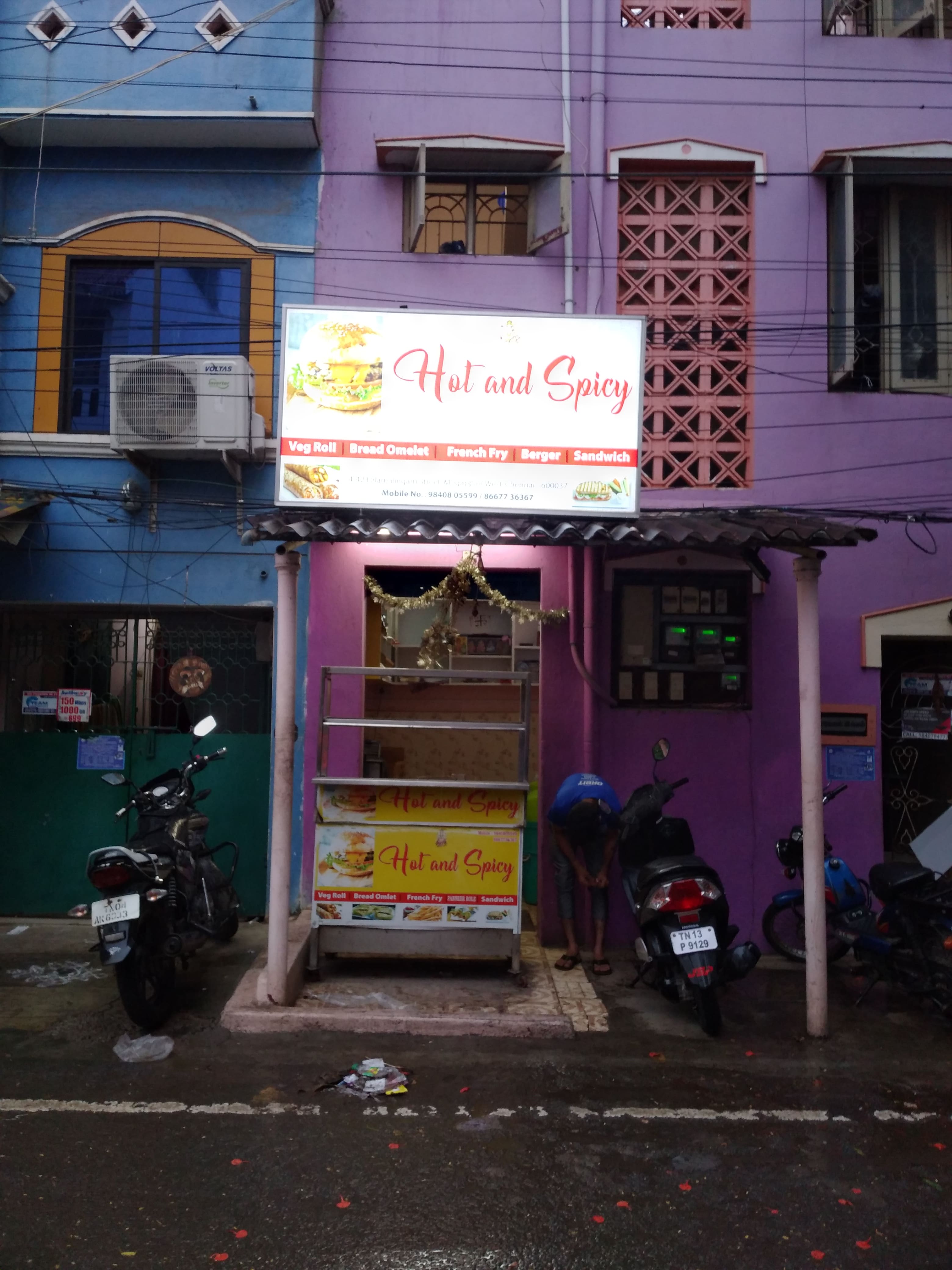 Menu of Hot And Spicy, Mogappair, Chennai