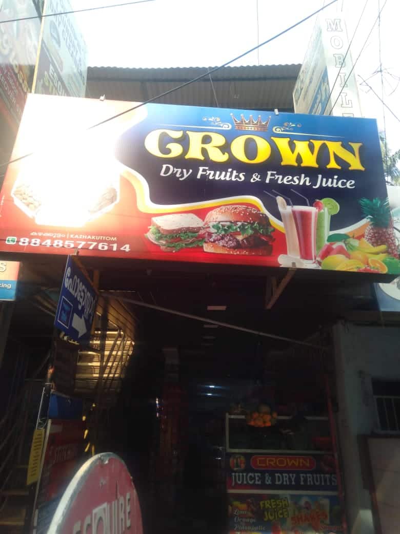 Crown Dry Fruits And Juice Centre, Kazhakkoottam, Trivandrum Zomato