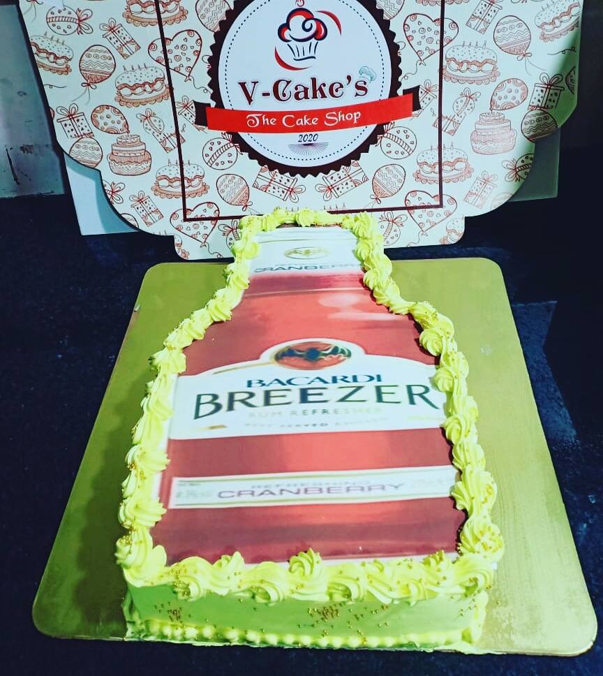 Breezer Strawberry Cake Topper