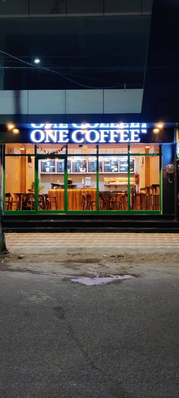 One coffee on sale