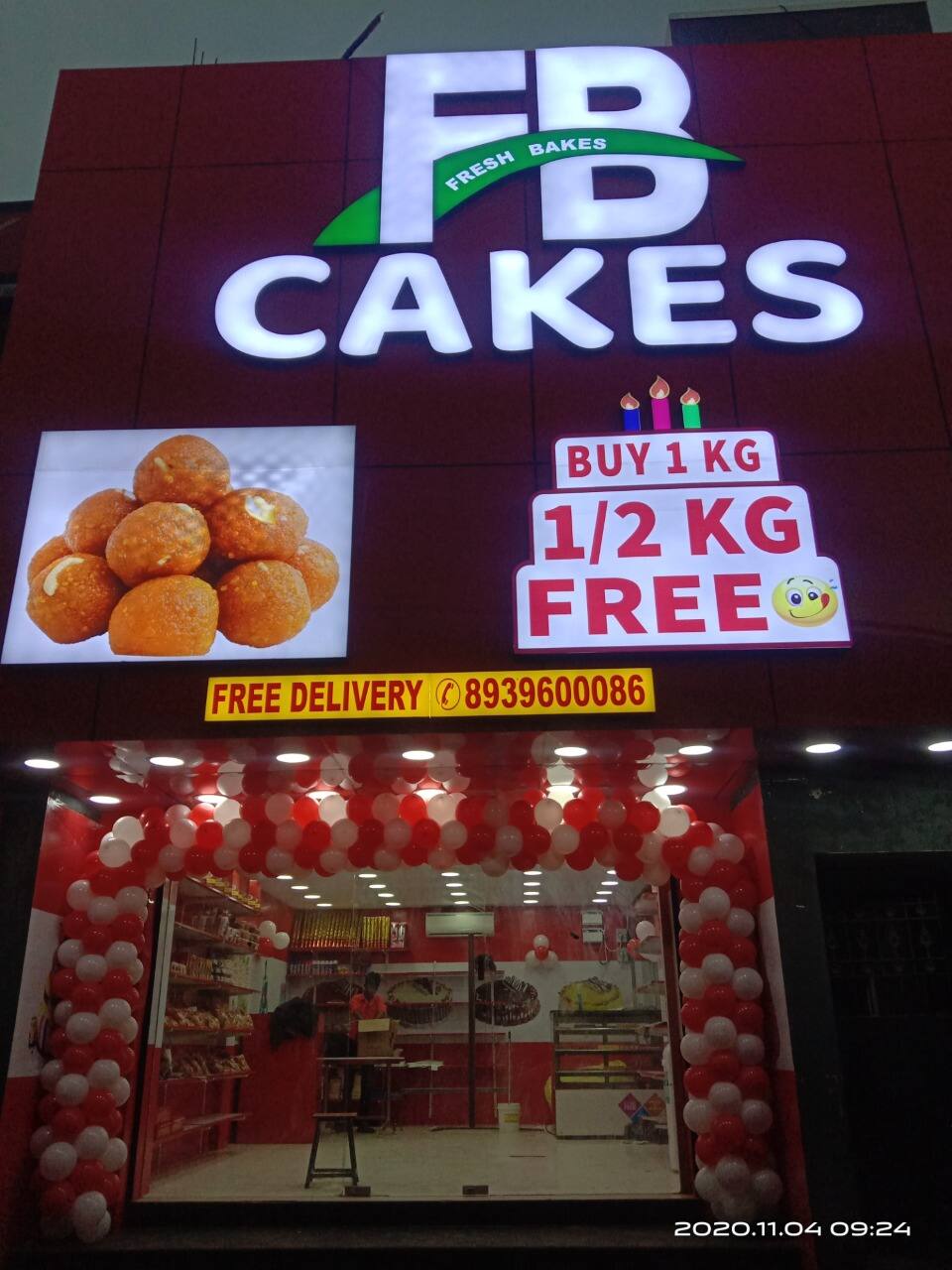 Menu of FB Cakes, Madipakkam, Chennai