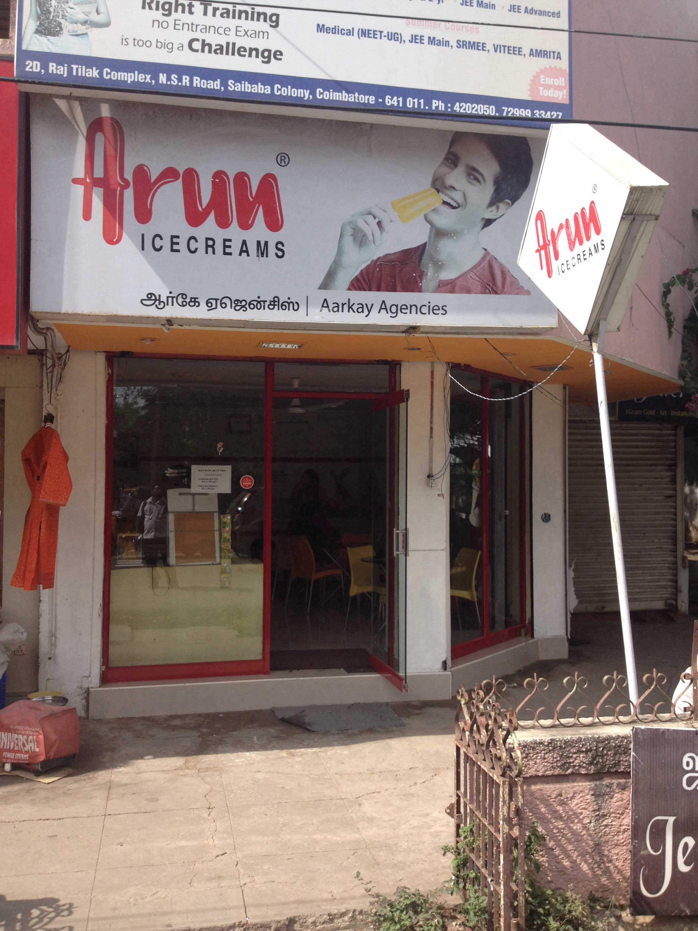 Menu of Arun Ice Cream, Saibaba Colony, Coimbatore