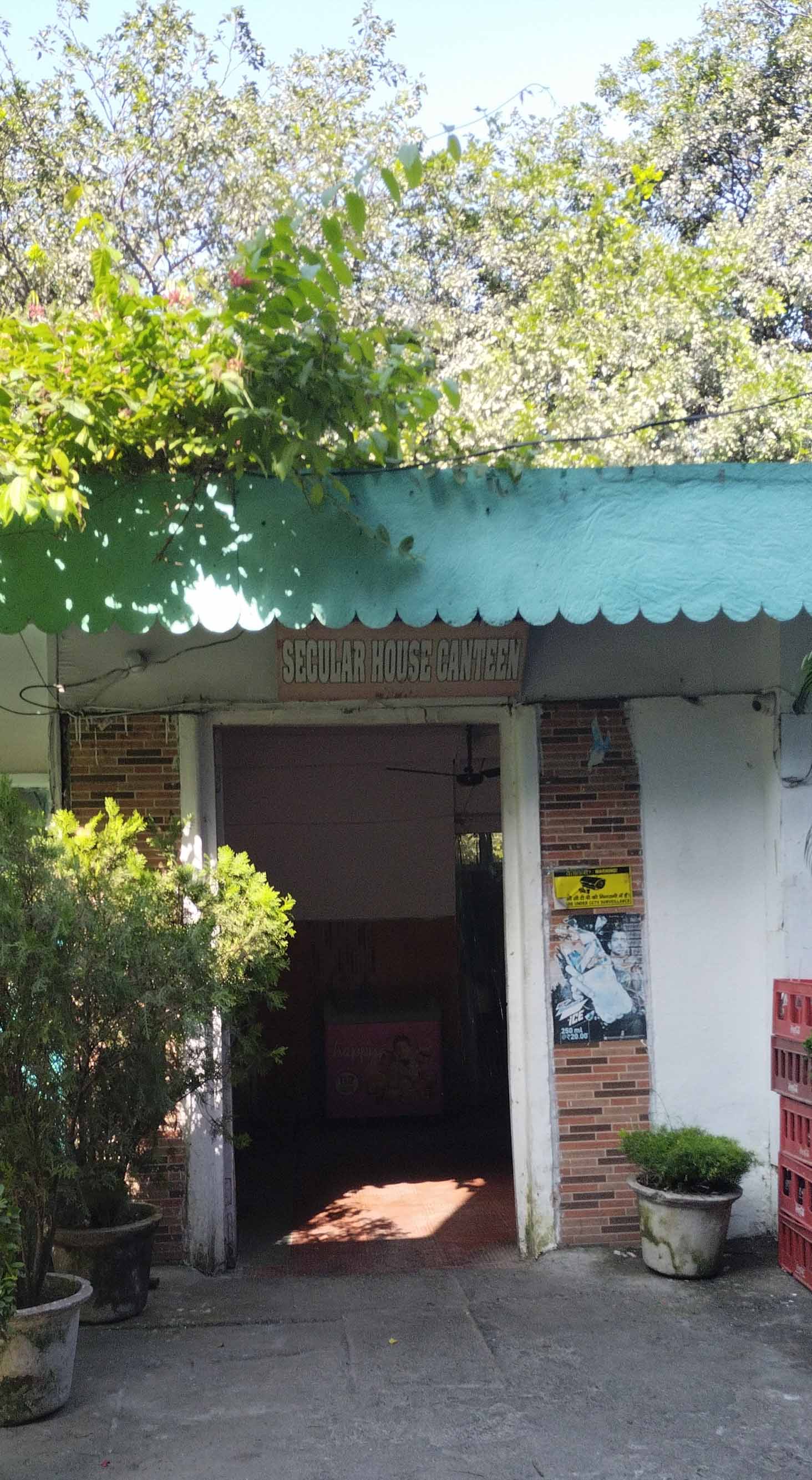 Menu of Secular House Canteen, JNU, New Delhi