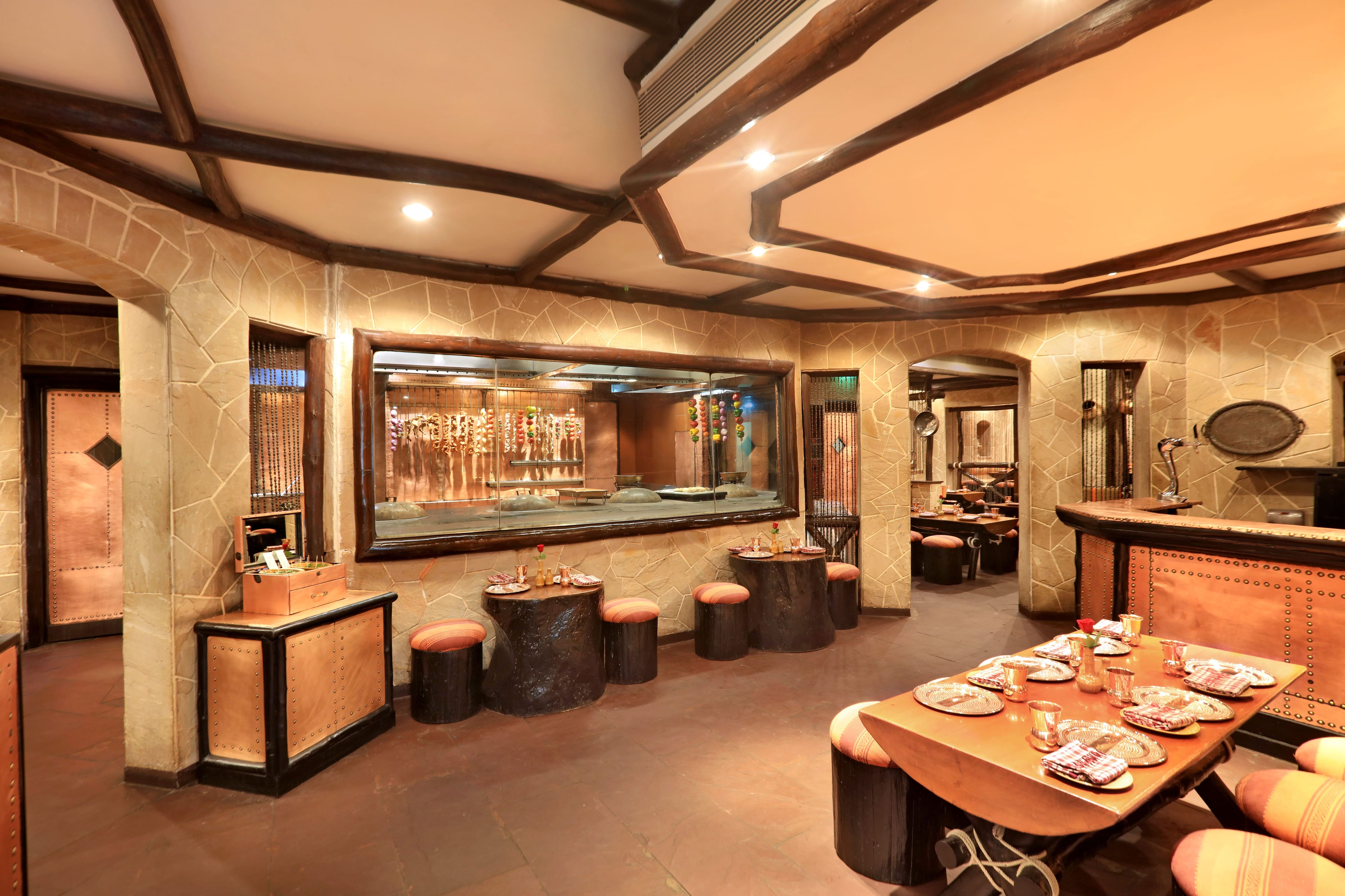 lotus café, torii, Kaju Katli, Aflatoon sweet, motichur laddu, Bandhan Sweets - Peshawri - ITC Maratha - img5