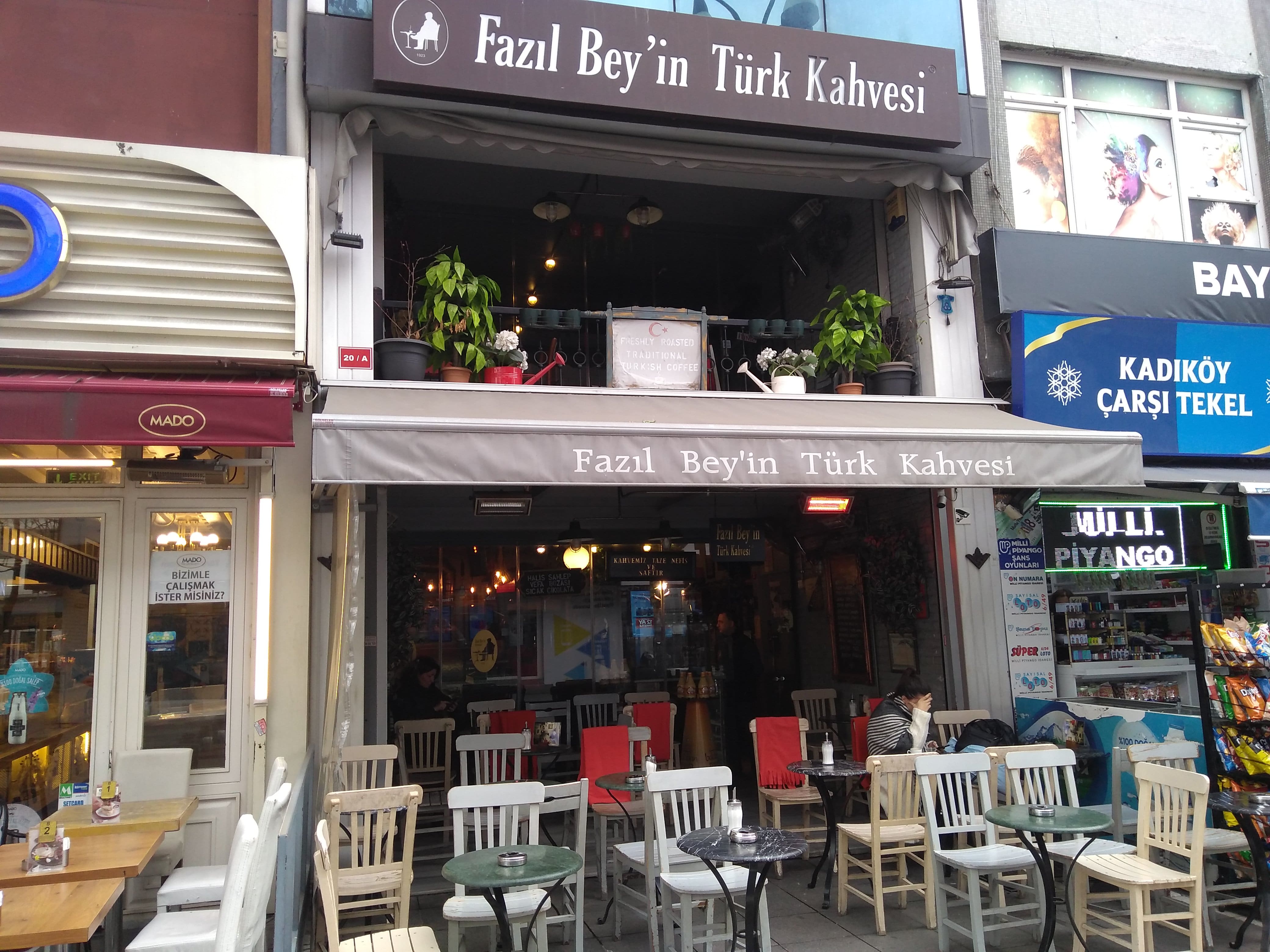 Fazıl Bey'in Türk Kahvesi Menu