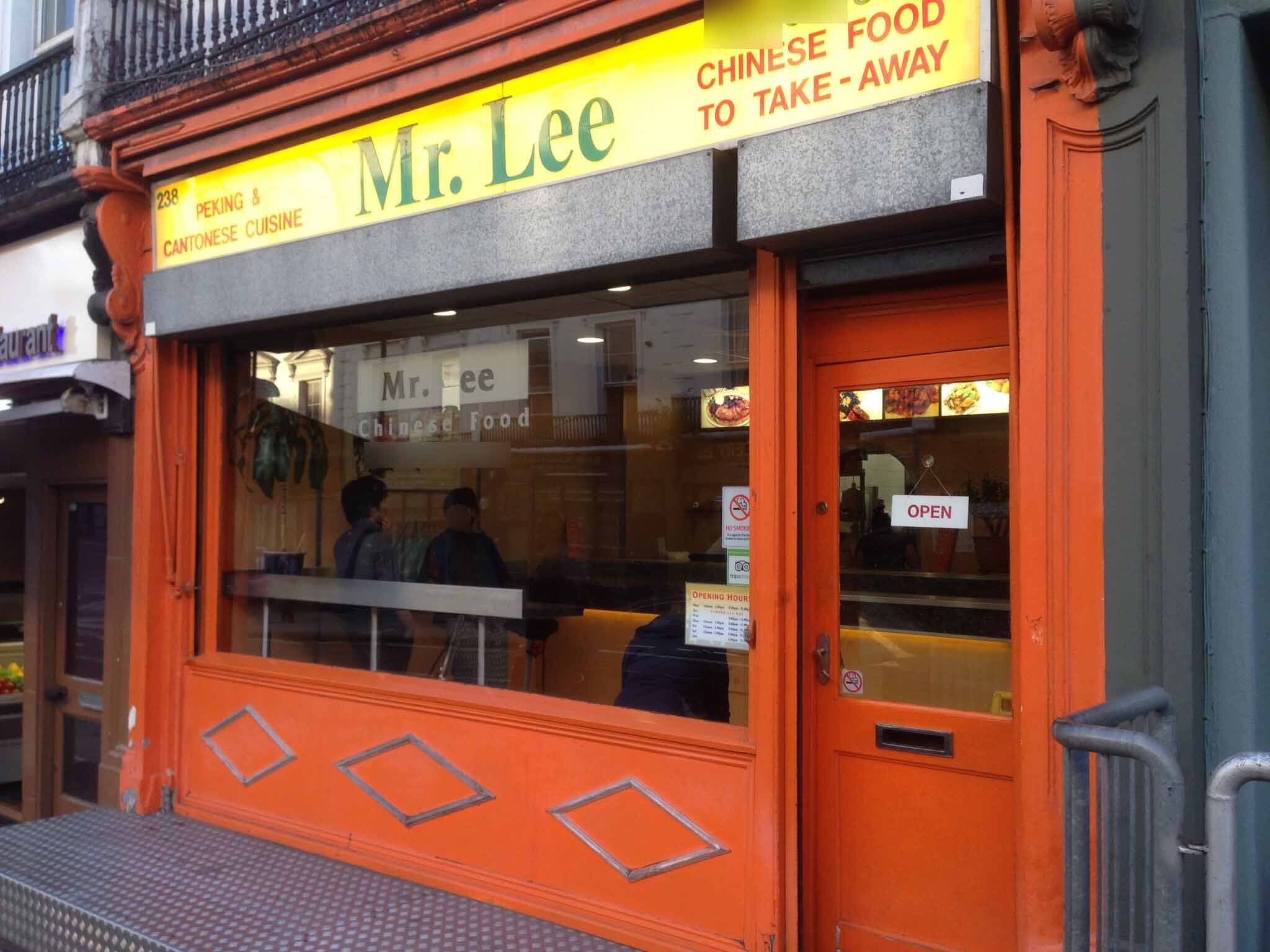 Mr Lee Menu Menu Para Mr Lee Kilburn London