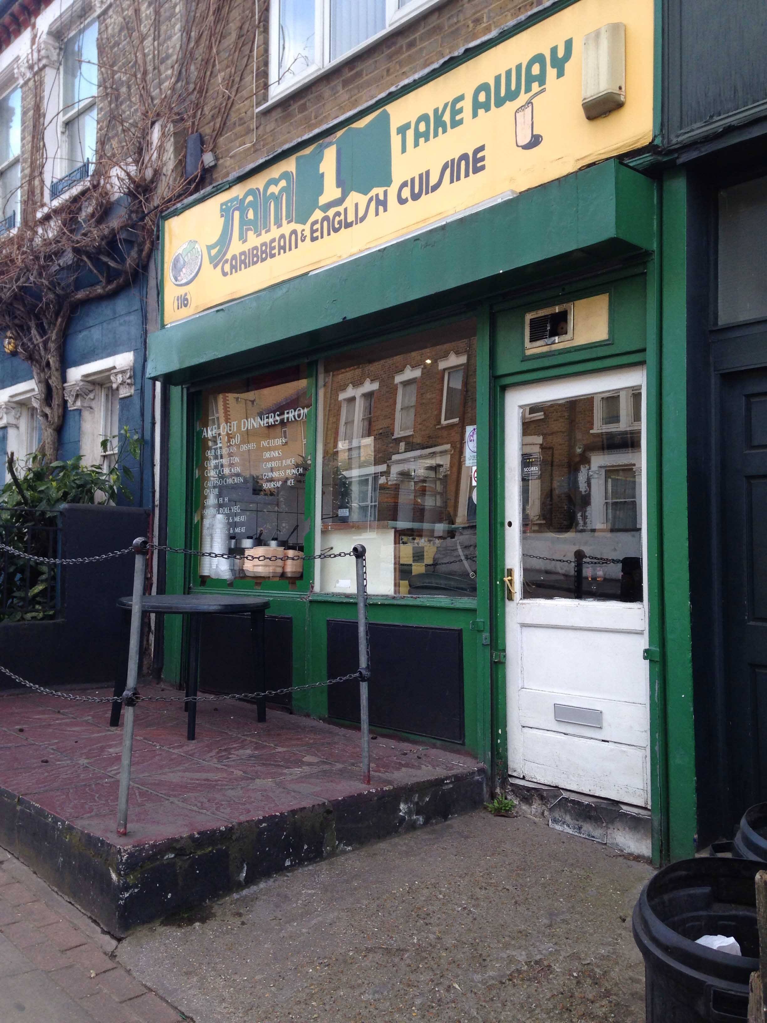 Menu of Jam 1, Battersea, London