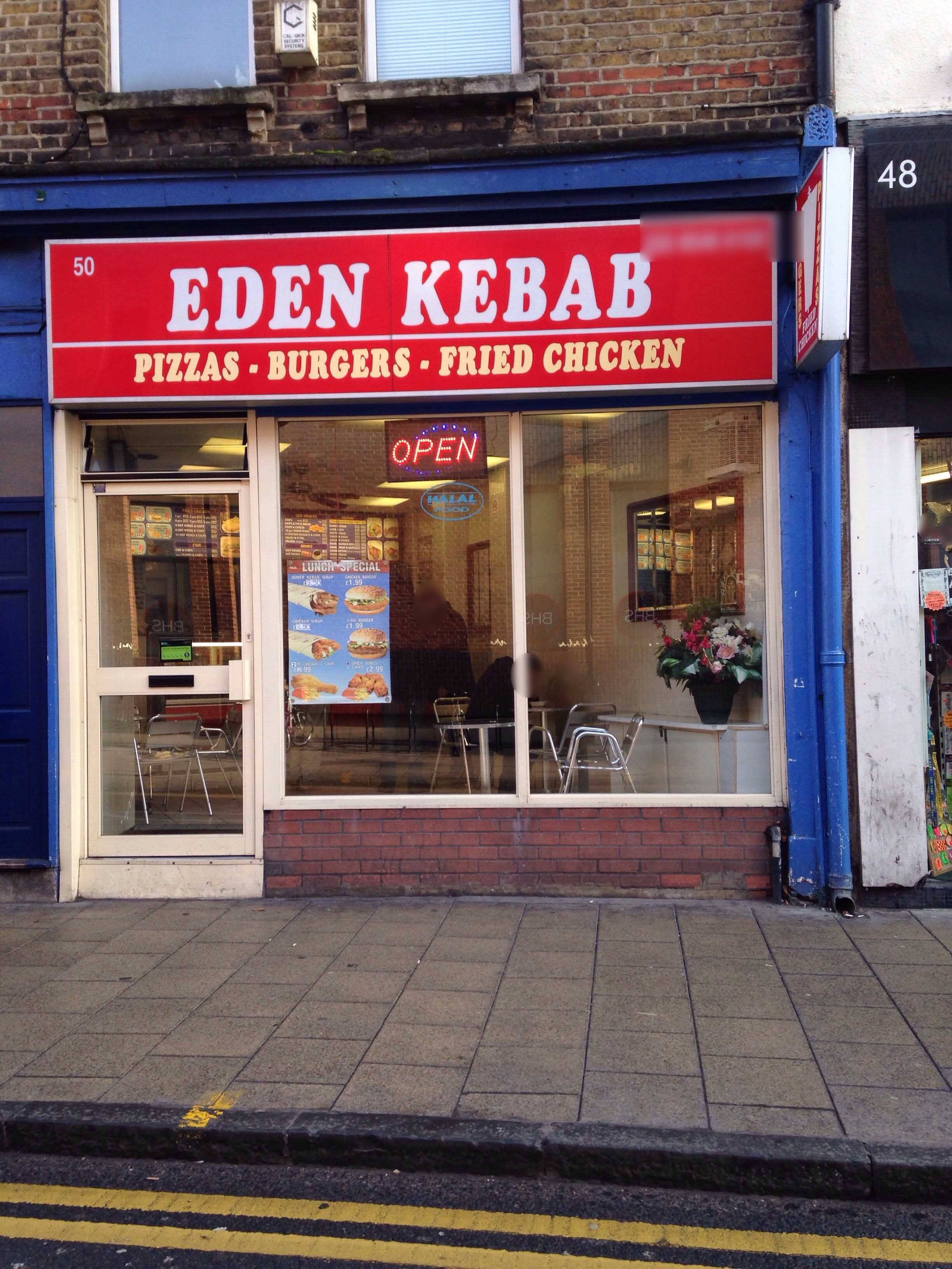 Menu of Eden Kebab, Eden Street, Kingston Upon Thames , London