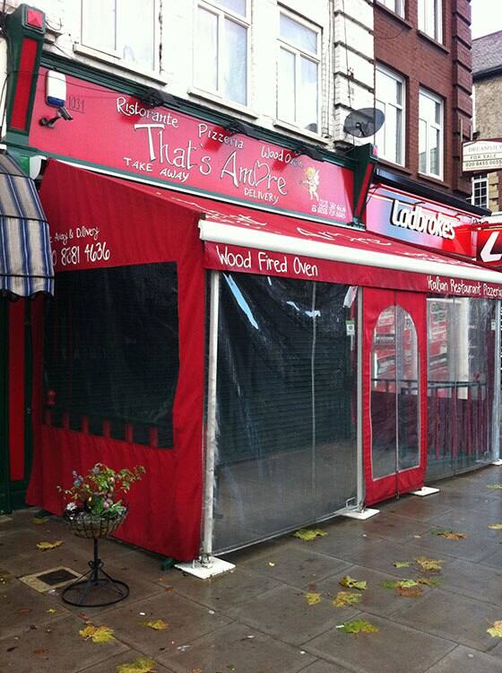 Menu of That's Amore, Golders Green, London