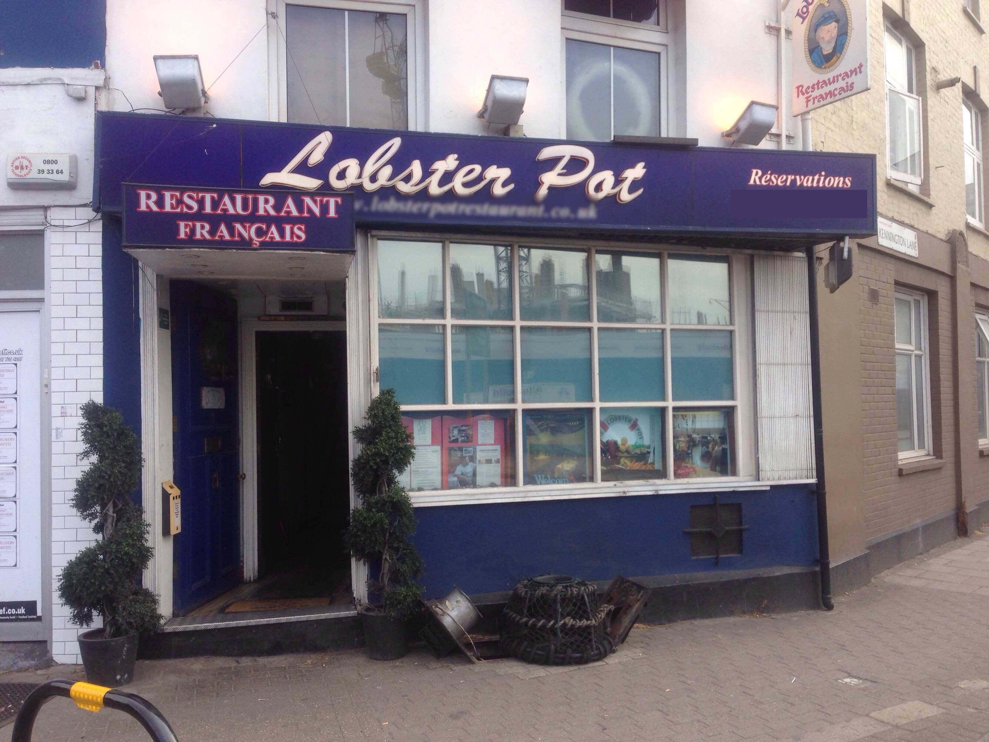 Menu of Lobster Pot, Kennington, London