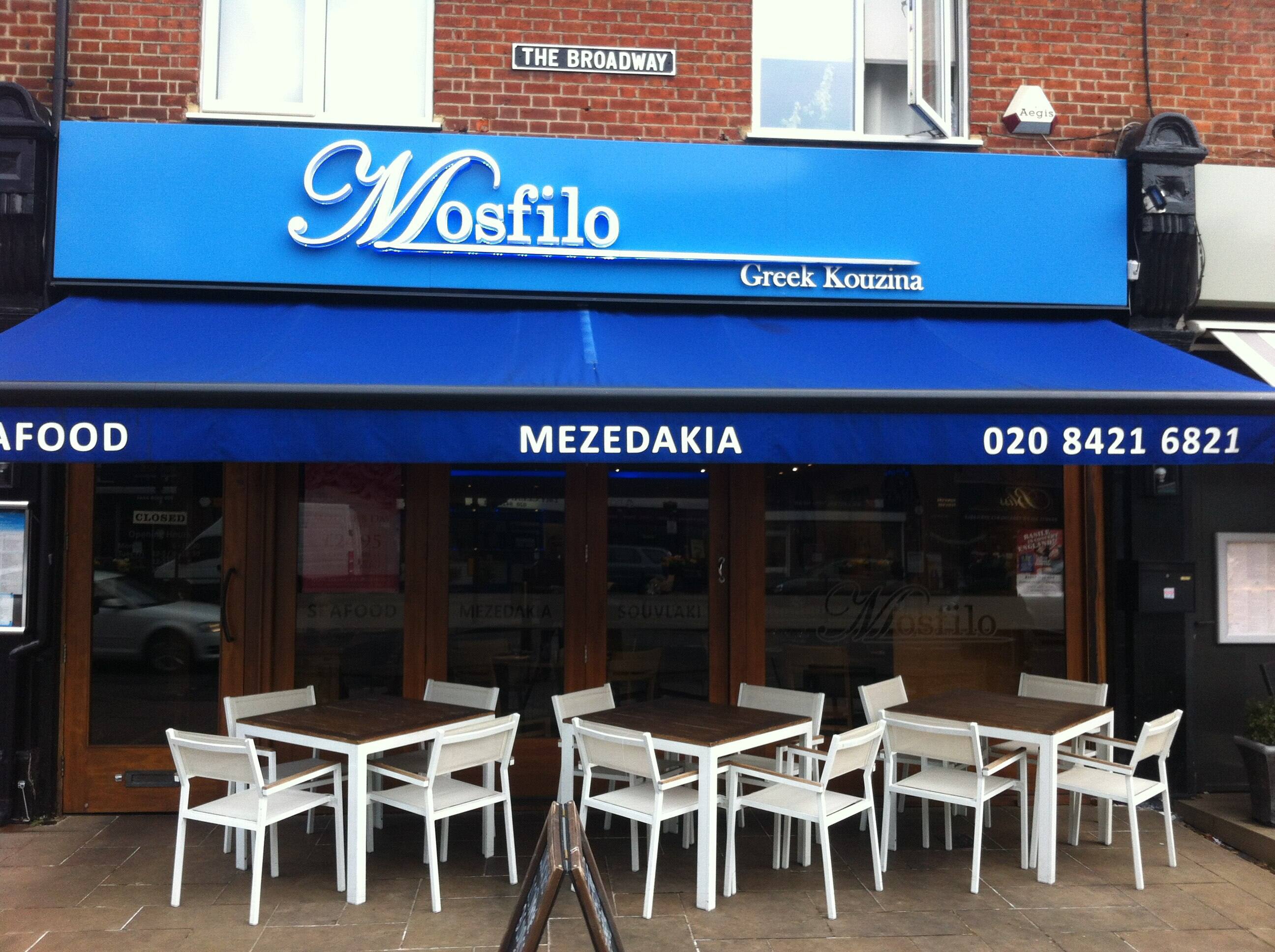 Mosfilo Menu, Menu for Mosfilo, Hatch End, London