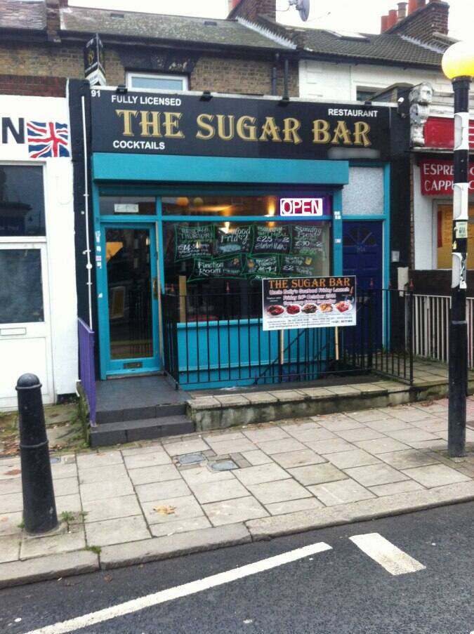 The Sugar Bar Menu, Menu for The Sugar Bar, West Norwood, London