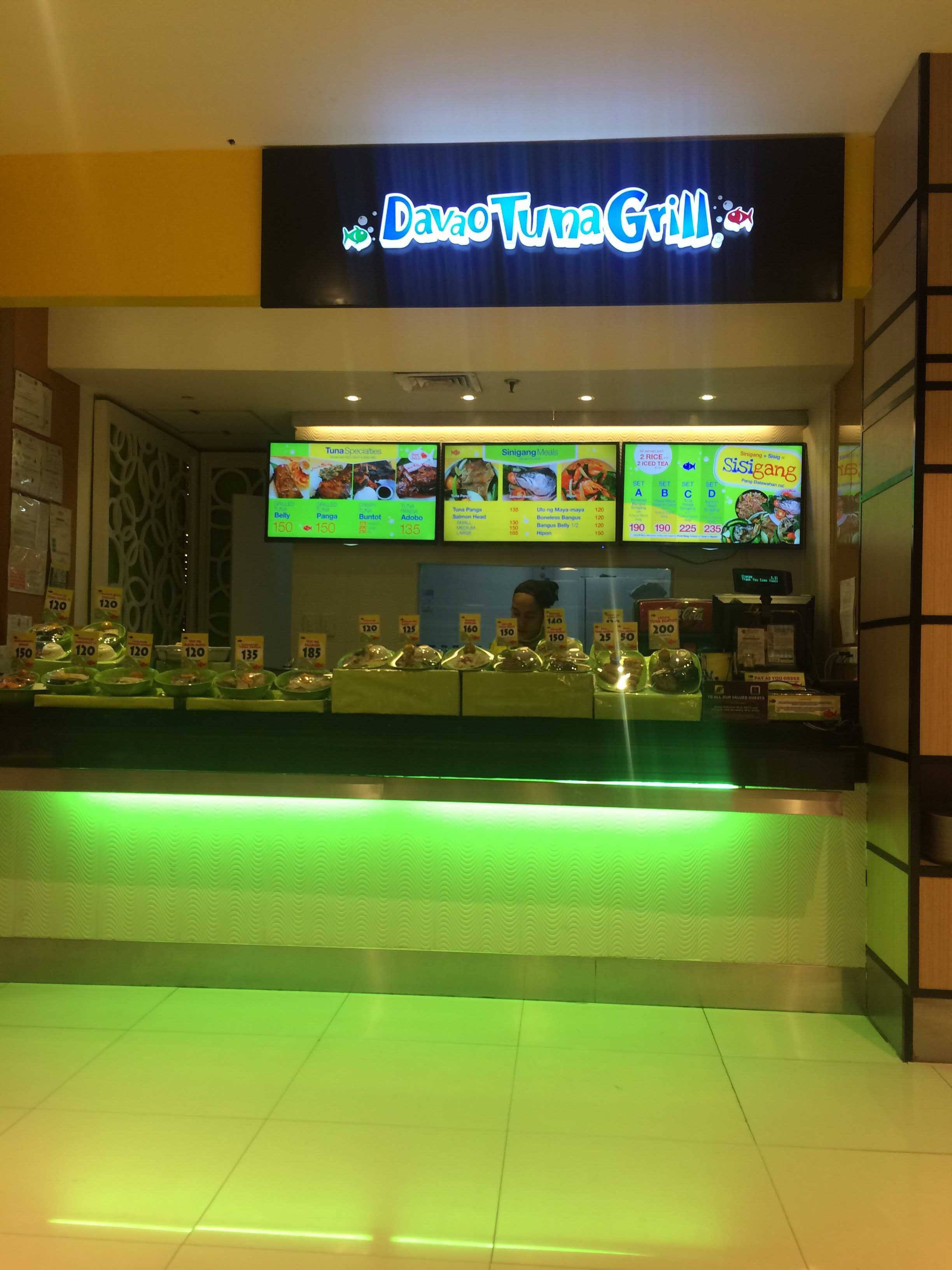 Menu of Davao Tuna Grill, Novaliches, Quezon City
