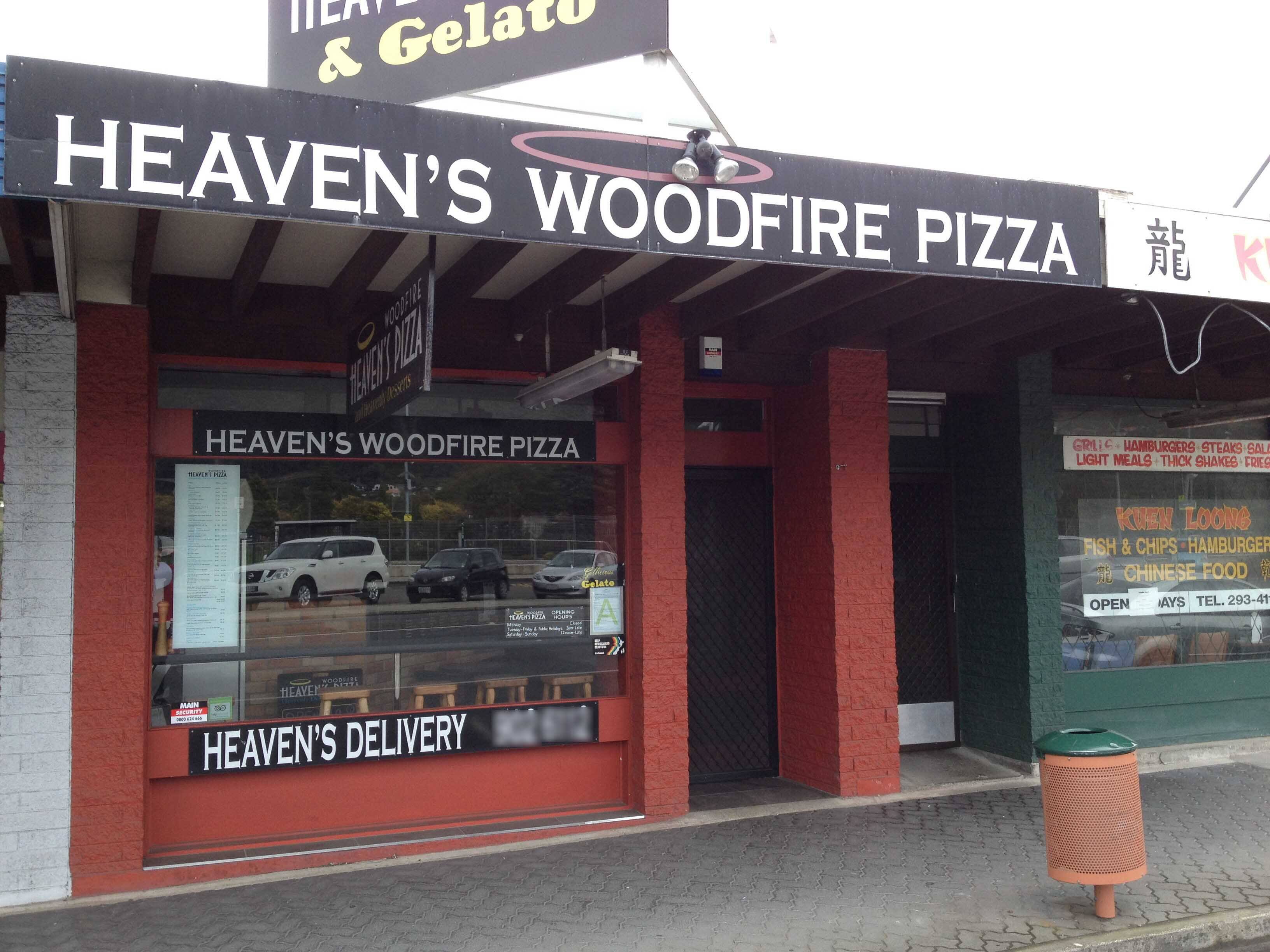 Heaven's Woodfire Pizza Menu, Menu for Heaven's Woodfire Pizza