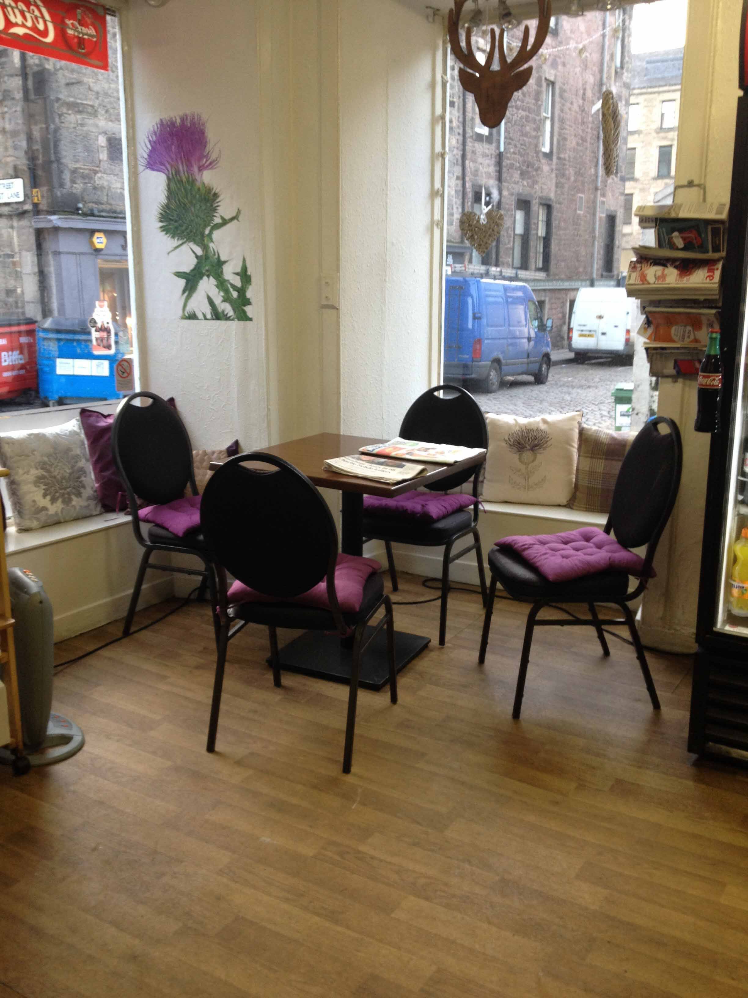 Menu of Thistle Sandwich Bar, Thistle Street, New Town, Edinburgh