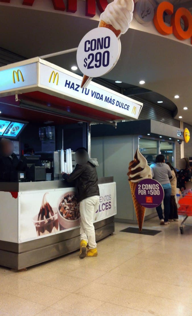 McDonald's Helados Menu,Menú para McDonald's Helados, San Miguel