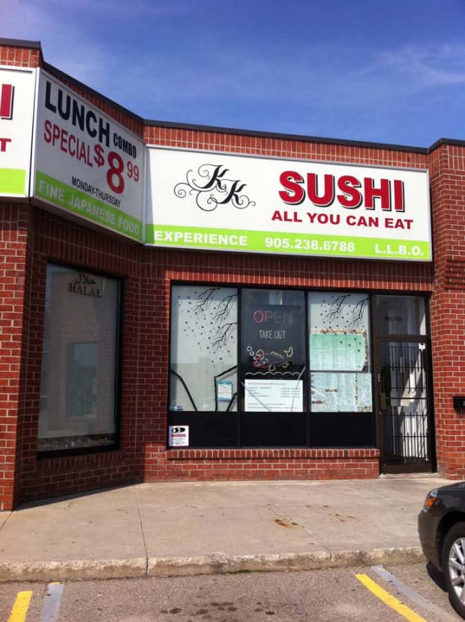 KK Sushi, Mississauga, Toronto Urbanspoon/Zomato