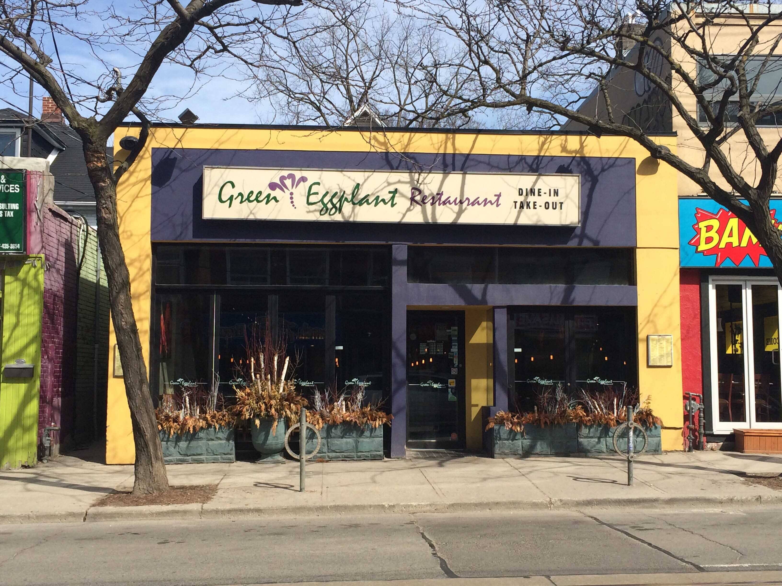 Menu of Green Eggplant Restaurant, The Beaches, Toronto