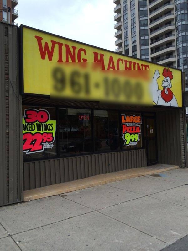 Wing Machine, North York, Toronto Urbanspoon/Zomato