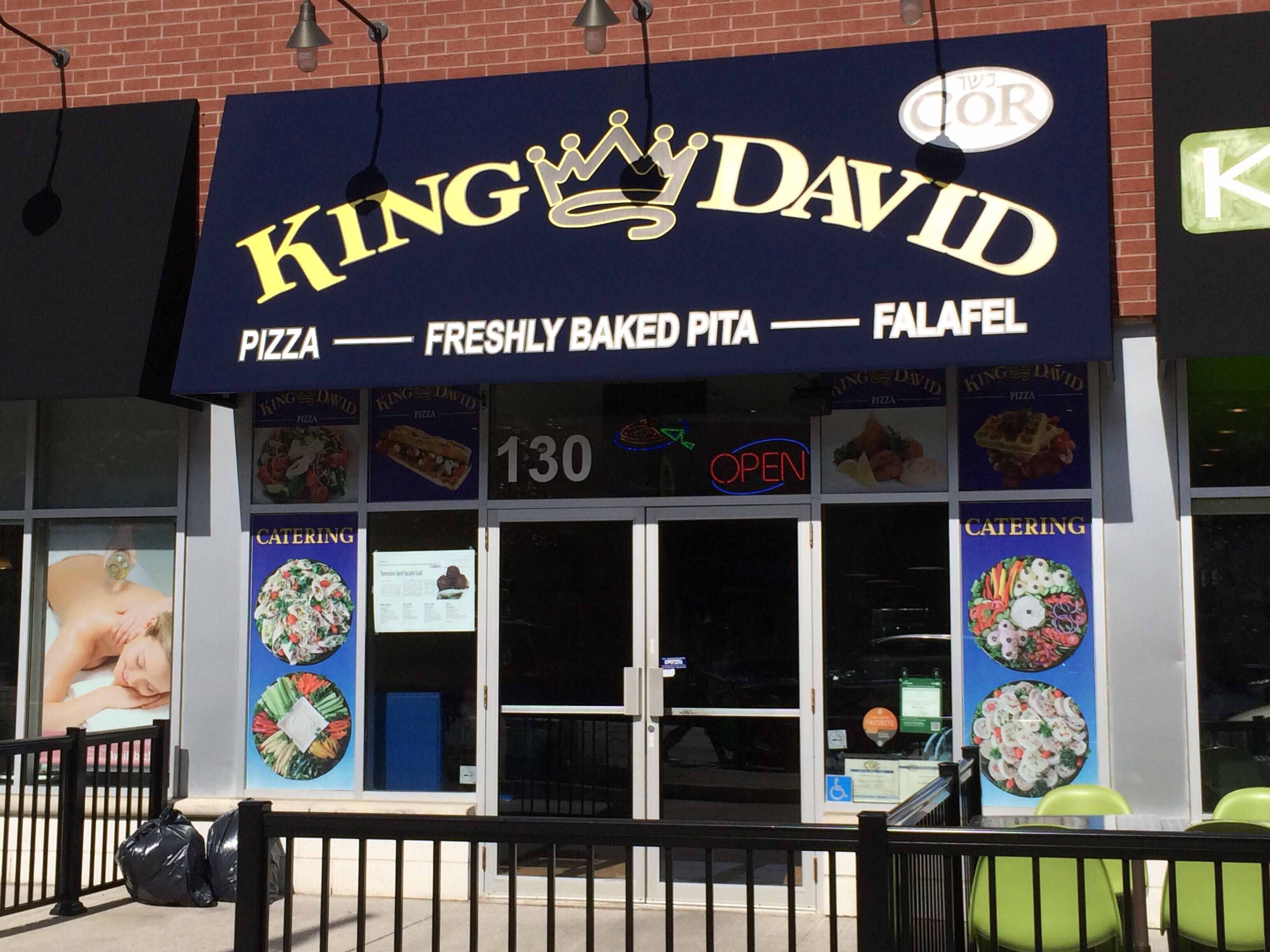 Menu of King David Pizza, Thornhill, Toronto