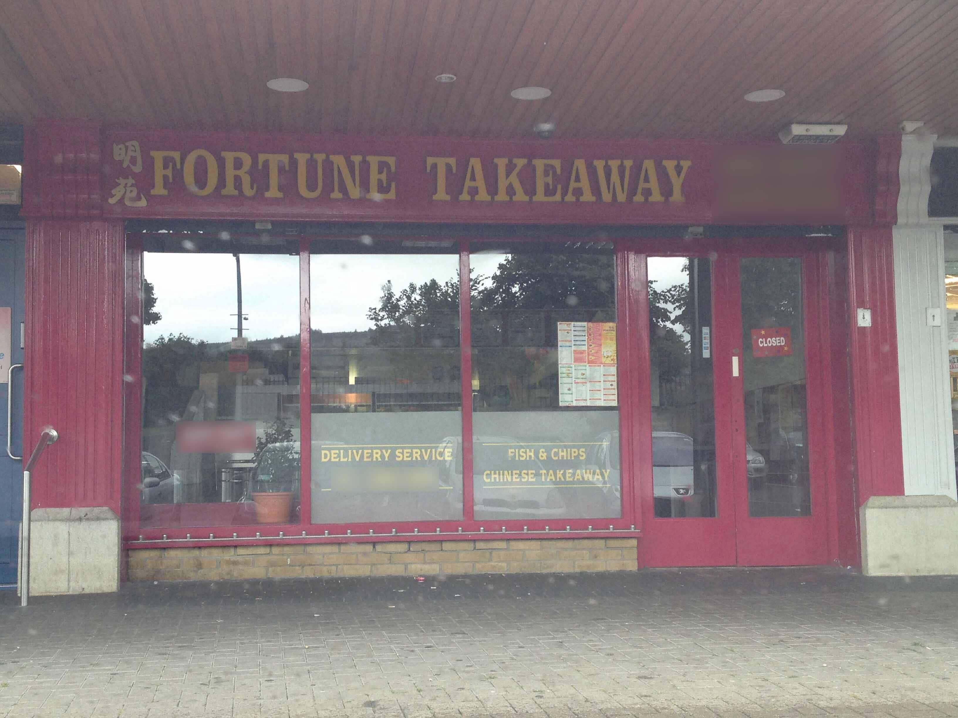 Menu of Fortune Takeaway, Knocklyon, Dublin