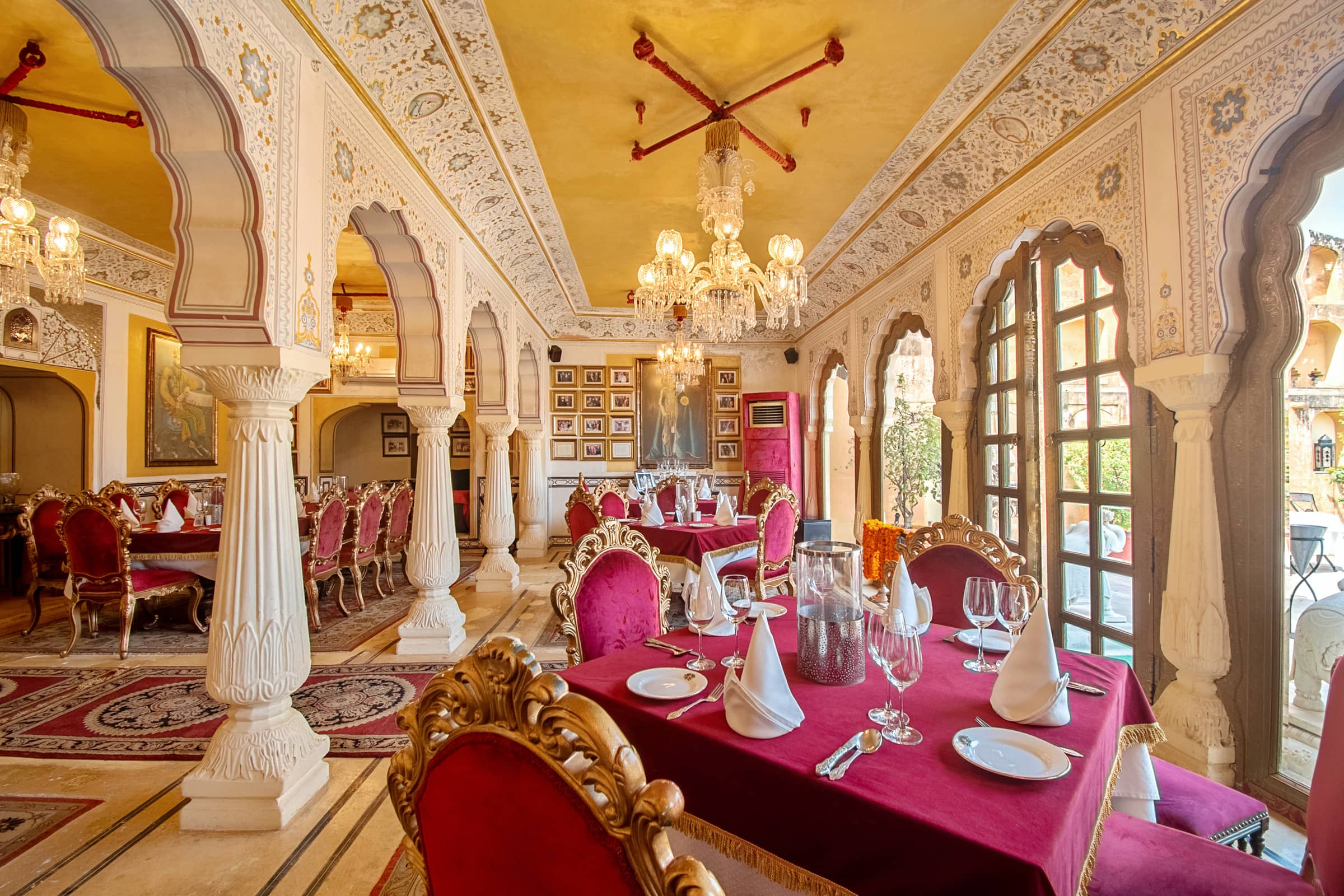 fine dining restaurants, family restaurants, Rajasthani thali, dal baati churma, laal maas - 1135 AD - img1
