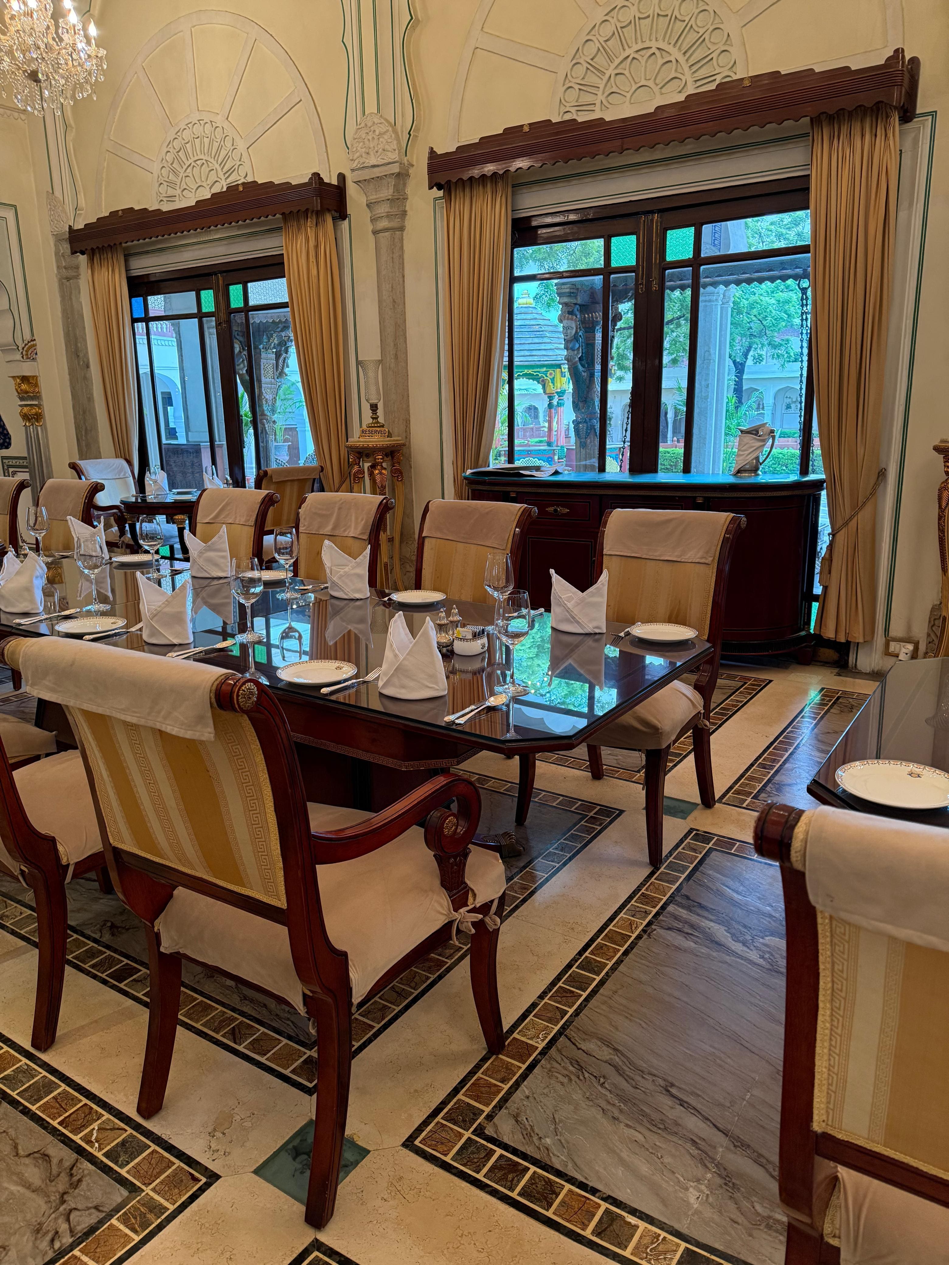 fine dining restaurants, family restaurants, Rajasthani thali, dal baati churma, laal maas - Swapna Mahal - The Raj Palace - img4
